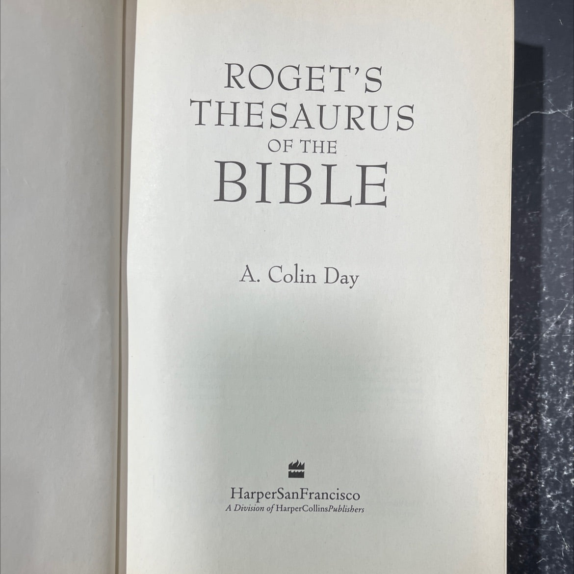 roget's thesaurus of the bible book, by a. colin day, 1992 Hardcover image 2