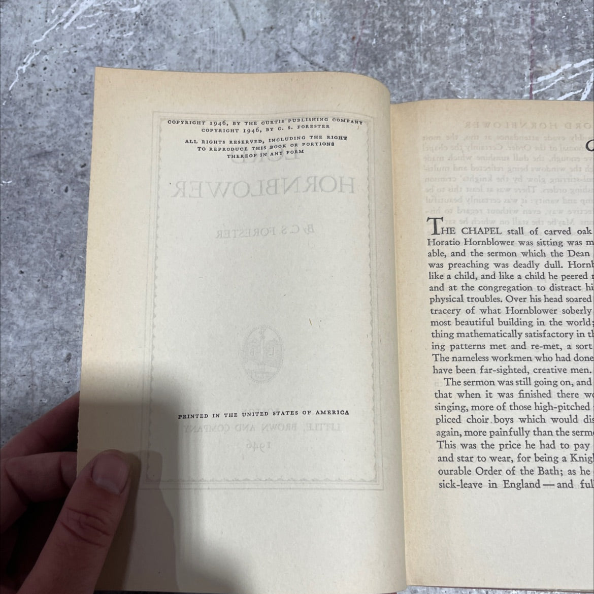 roh co lord hornblower book, by c. s. forester, 1946 Hardcover image 3