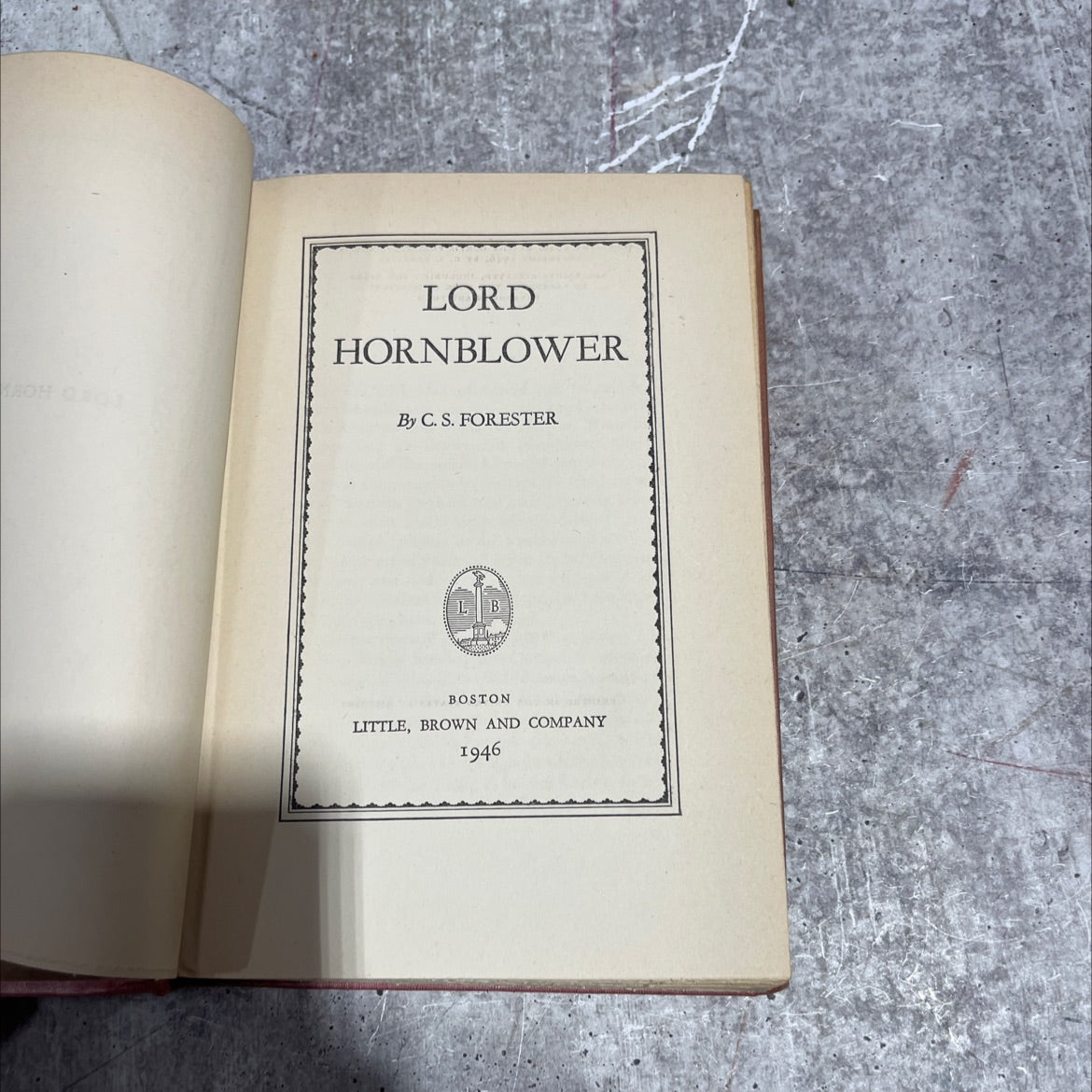 roh co lord hornblower book, by c. s. forester, 1946 Hardcover image 2