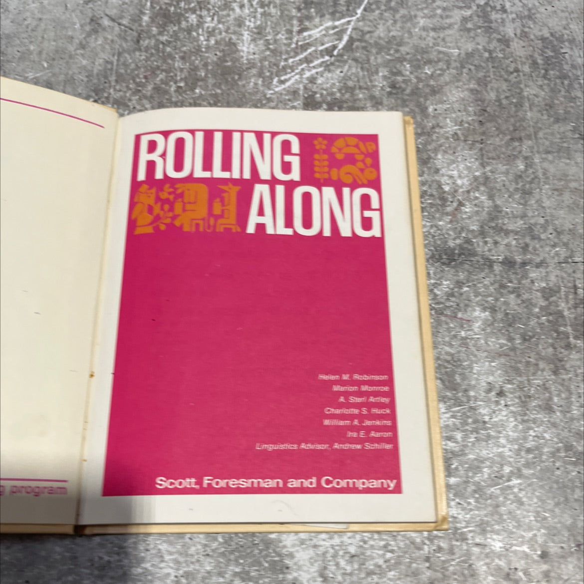 rolling along book, by hellam m. robinsom, warrin monce, a. steril, audley charigitte s. huck, wiliam a. jenkins, the image 2