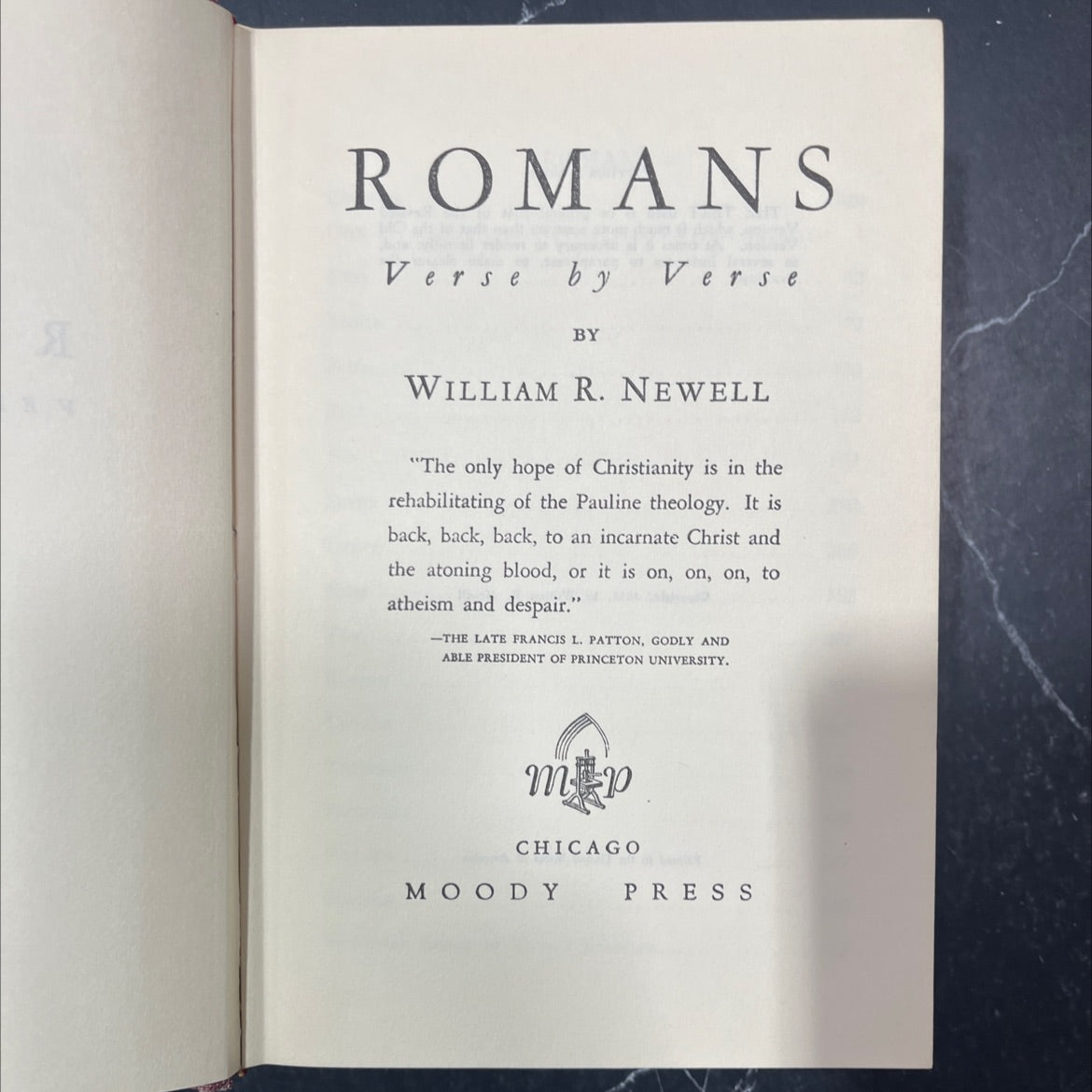 romans я verse by verse book, by william r. newell, 1938 Hardcover image 2