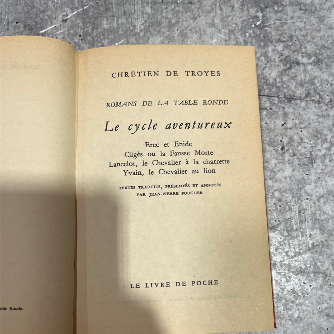 romans de la table ronde book, by chrétien de troyes, 1970 Hardcover image 2