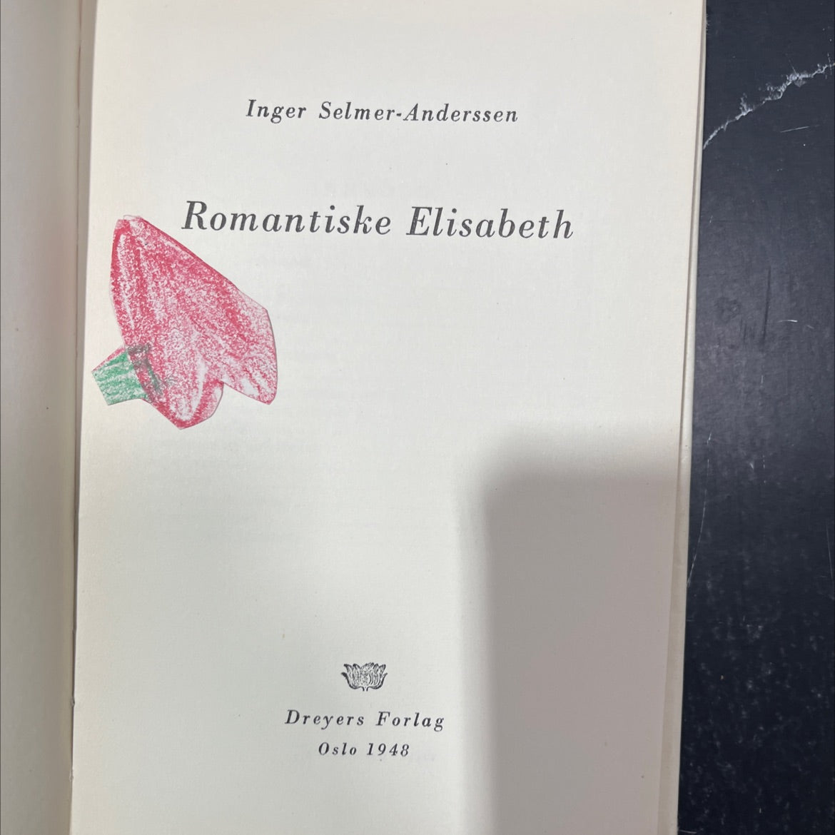 romantic elisabeth book, by Inger Selmer-Anderssen, 1948 Hardcover image 2