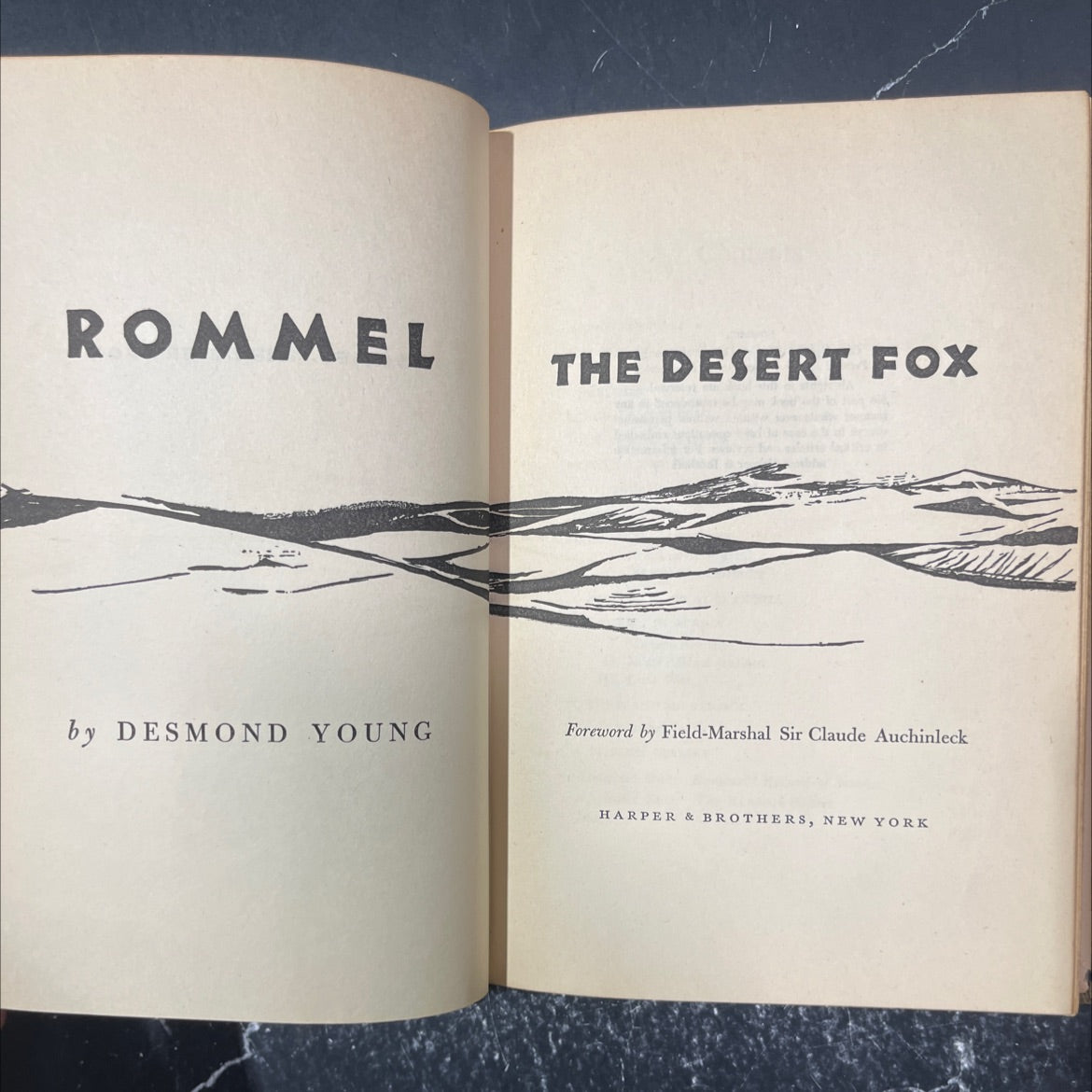 rommel the desert fox book, by desmond young, 1950 Hardcover image 2