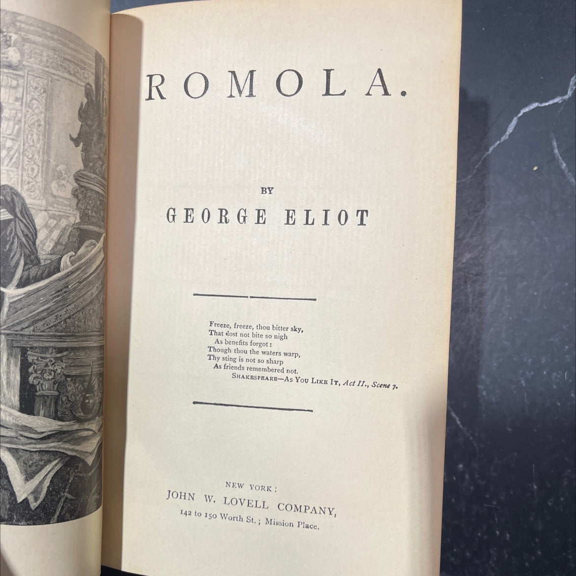 romola book, by george eliot, 1970 Hardcover image 2