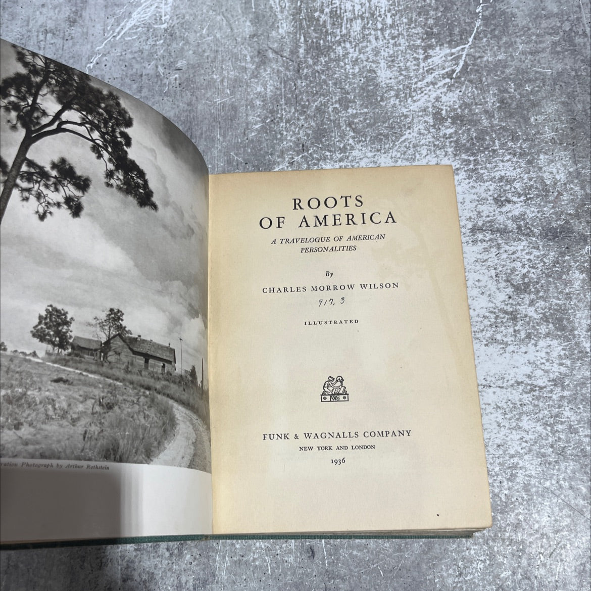 roots of america a travelogue of american personalities book, by charles morrow wilson, 1936 Hardcover image 2