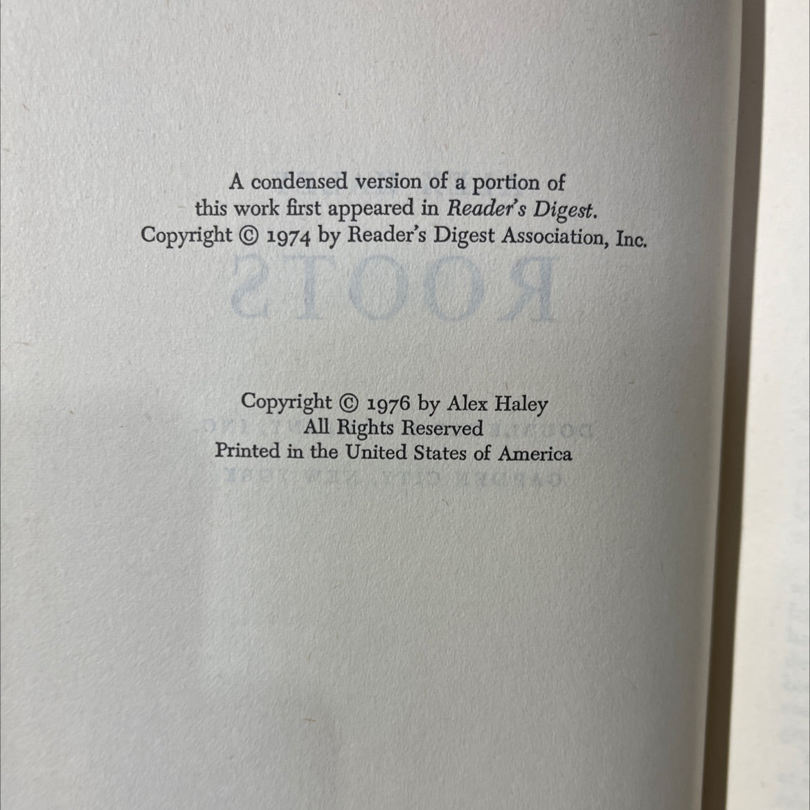 roots book, by Alex Haley, 1976 Hardcover image 3
