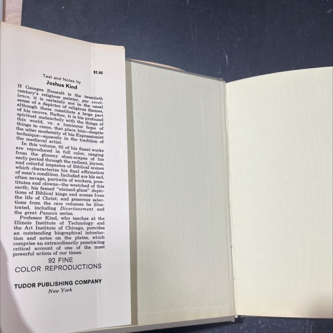 rouault book, by joshua kind, 1969 Hardcover image 4