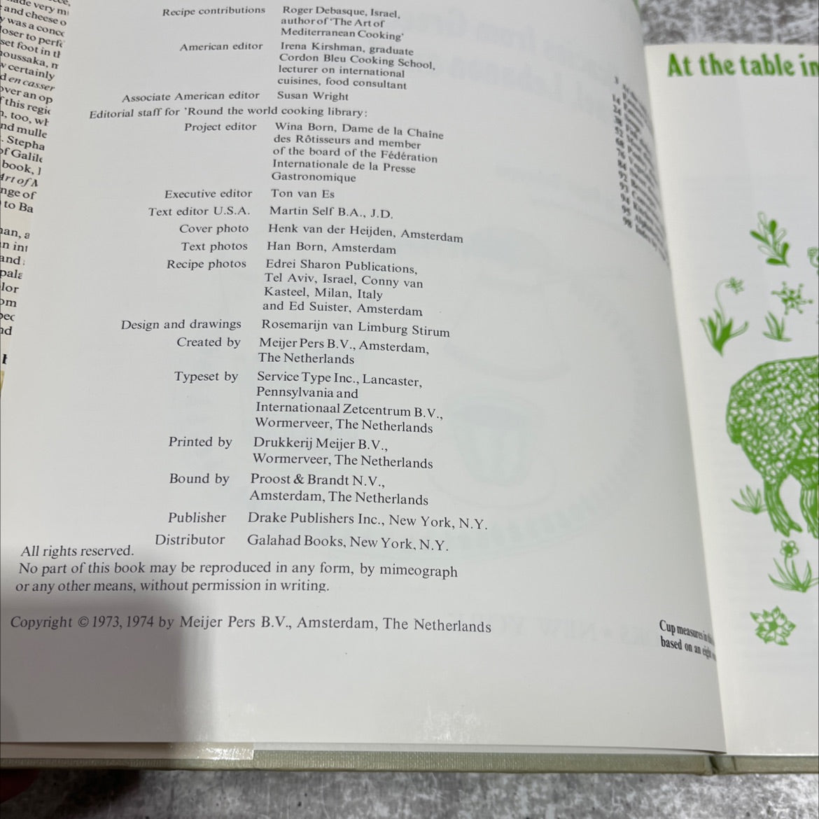 round the world cooking library eastern mediterranean cooking book, by Roger Debasque, 1974 Hardcover image 3