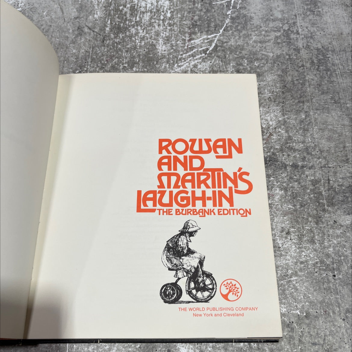rowan and martins laugh-in the burbank edition book, by unknown, 1969 Hardcover image 2