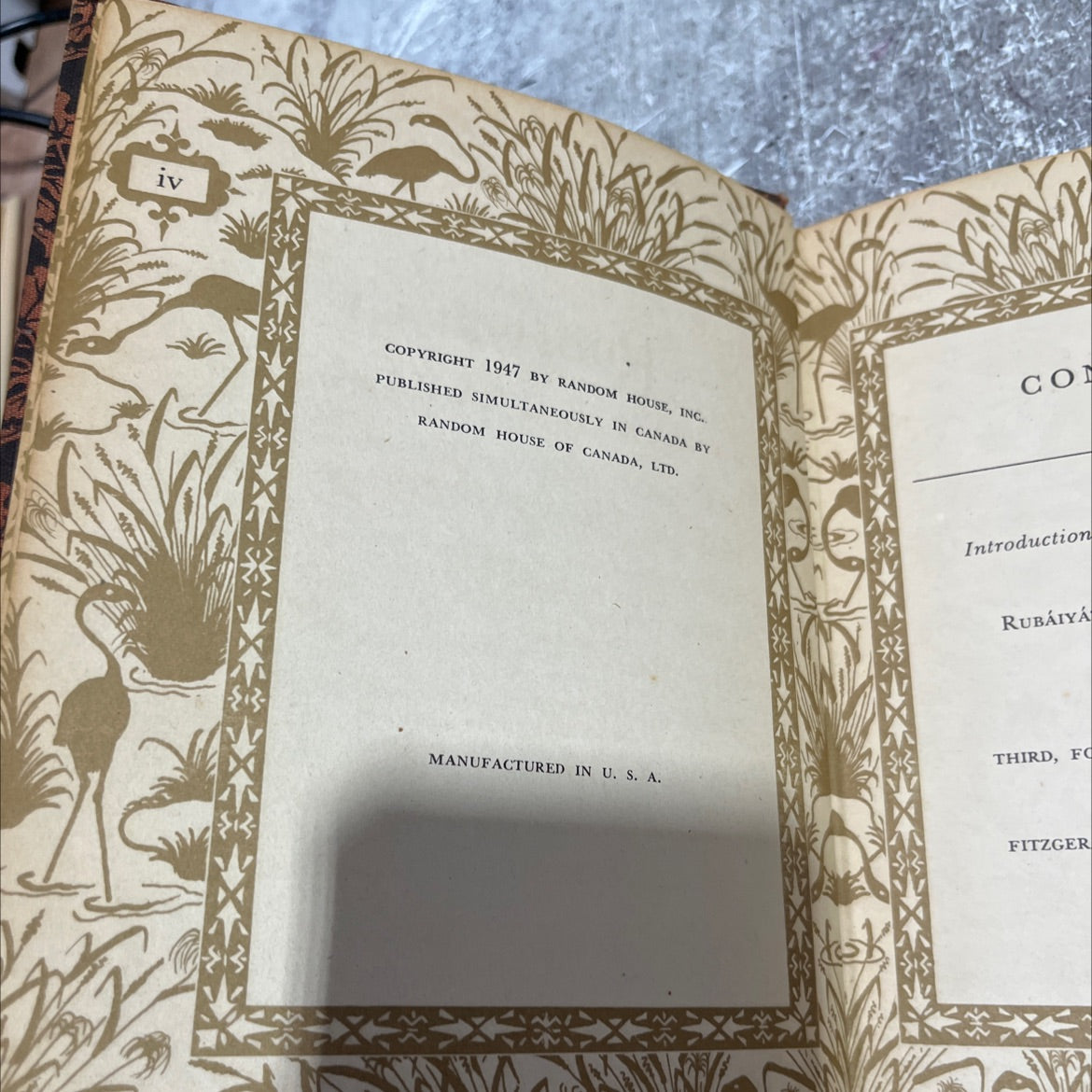 rubáiyát of omar khayyám translated into english quatrains by edward fitzgerald book, by edward fitzgerald, 1947 image 3