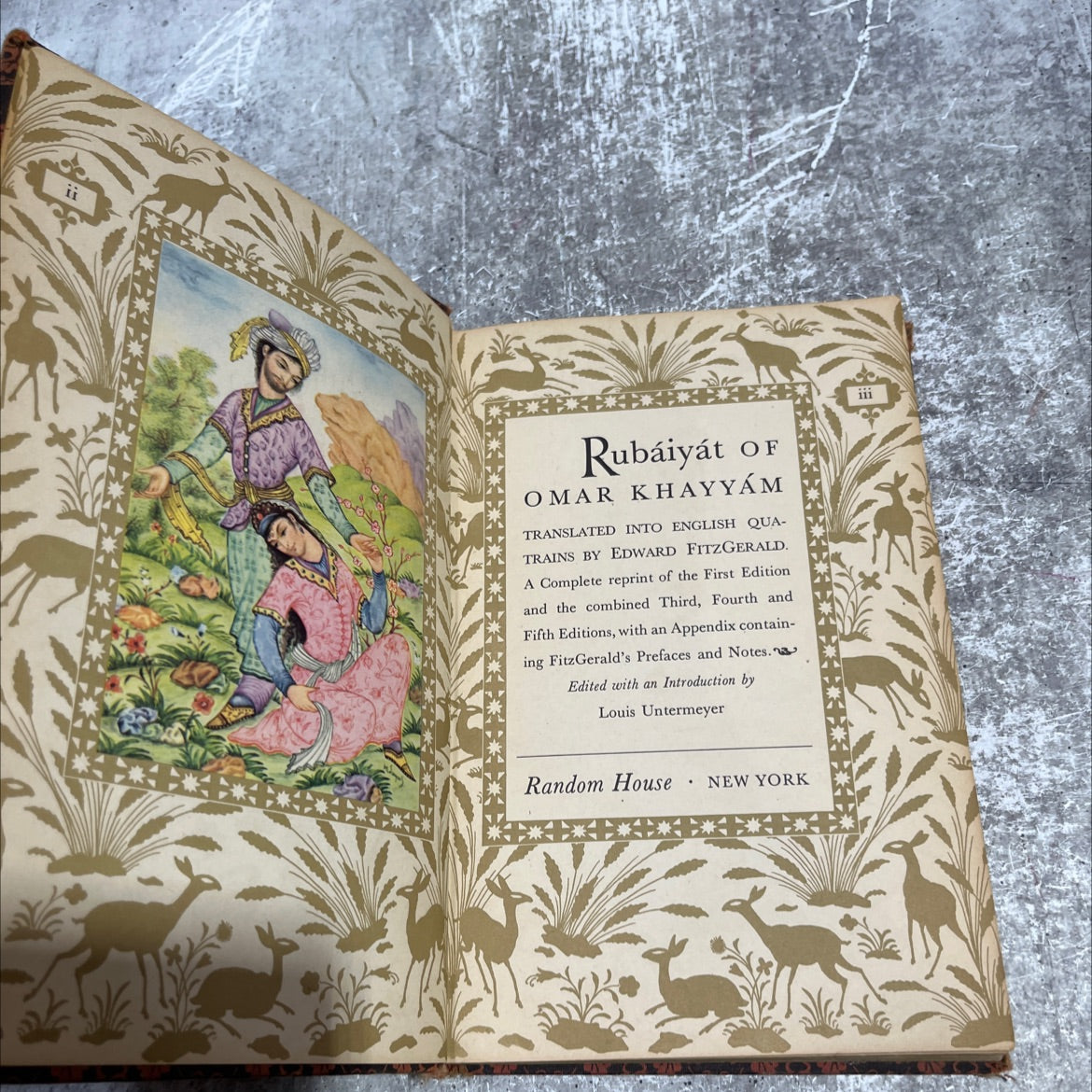 rubáiyát of omar khayyám translated into english quatrains by edward fitzgerald book, by edward fitzgerald, 1947 image 2