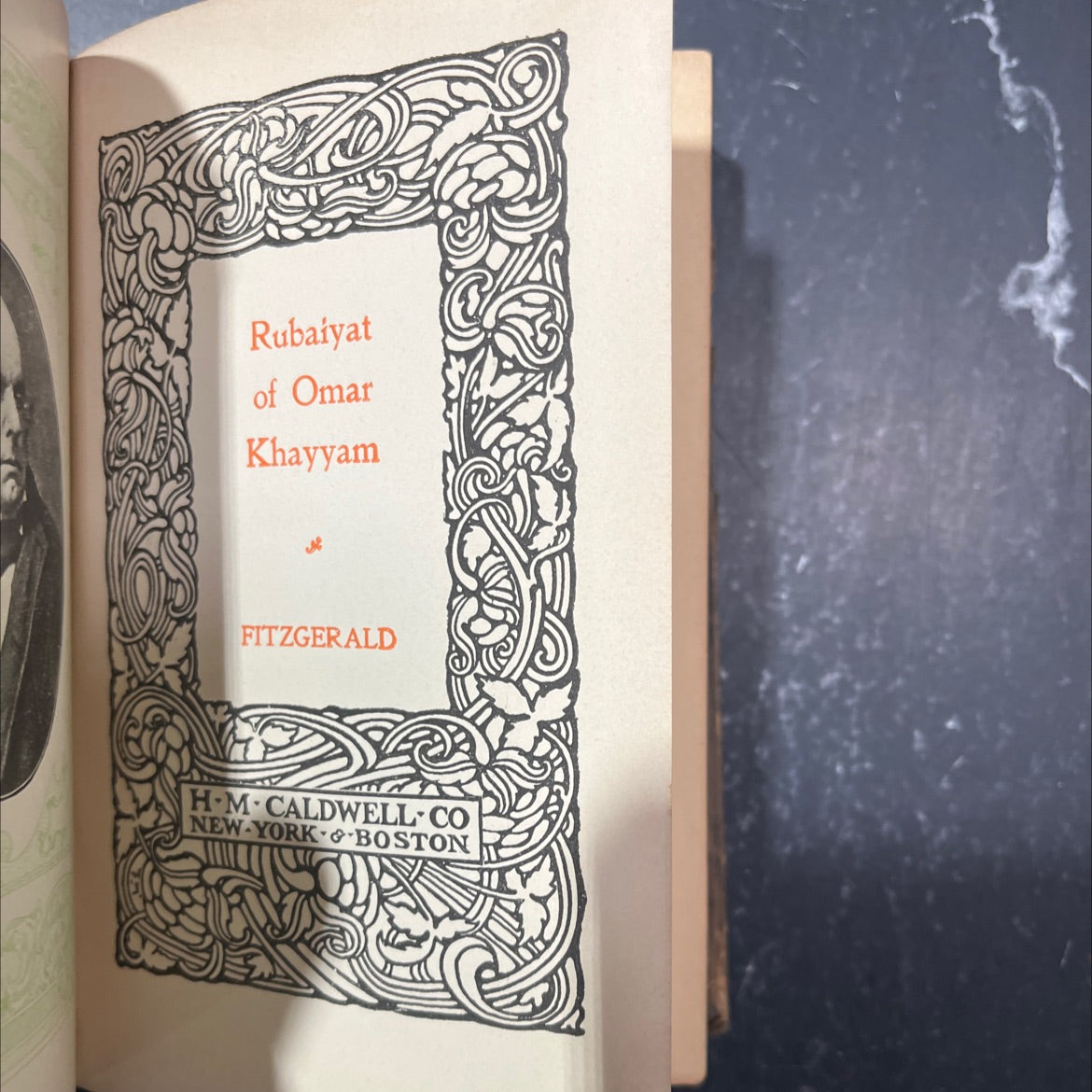rubaiyat of omar khayyam book, by omar khayyam, 1900 Hardcover image 2