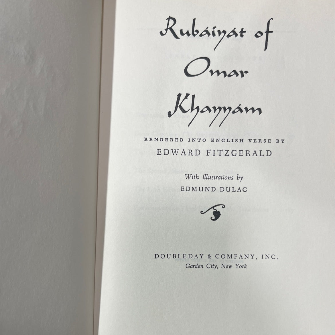 rubaiyat of omar khayyam book, by edward fitzgerald, 1952 Hardcover image 2