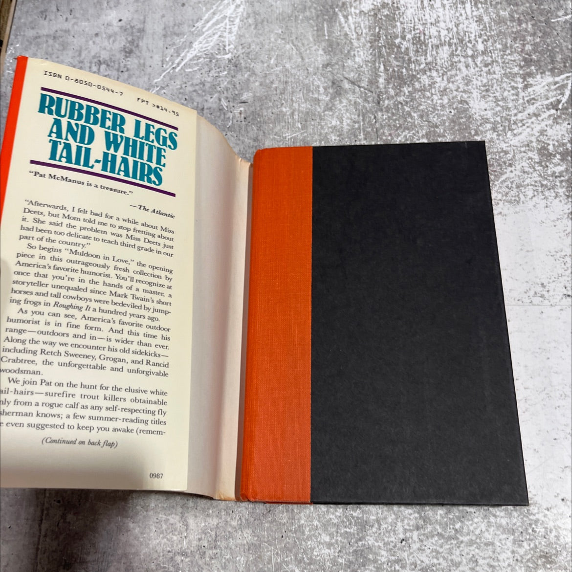 rubber legs and white tail-hairs book, by Patrick F. McManus, 1987 Hardcover image 4