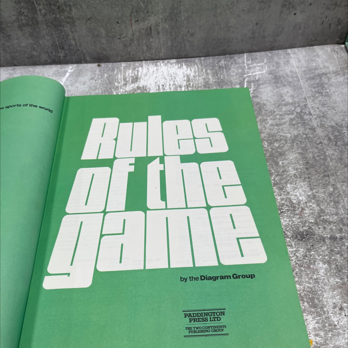 rules of the game book, by diagram group, 1974 Hardcover image 2