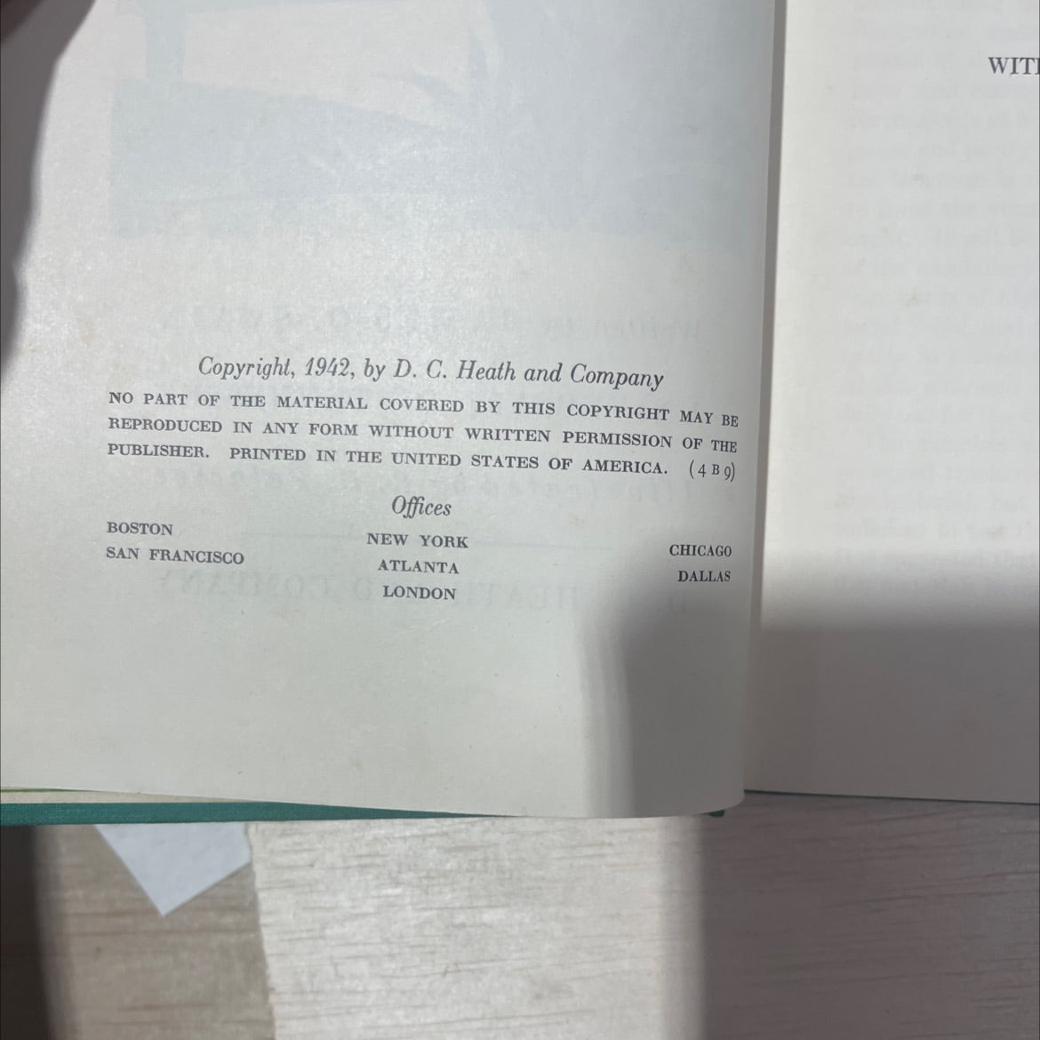 rumbo a méxico book, by james o. swain, 1942 Hardcover, Vintage image 3