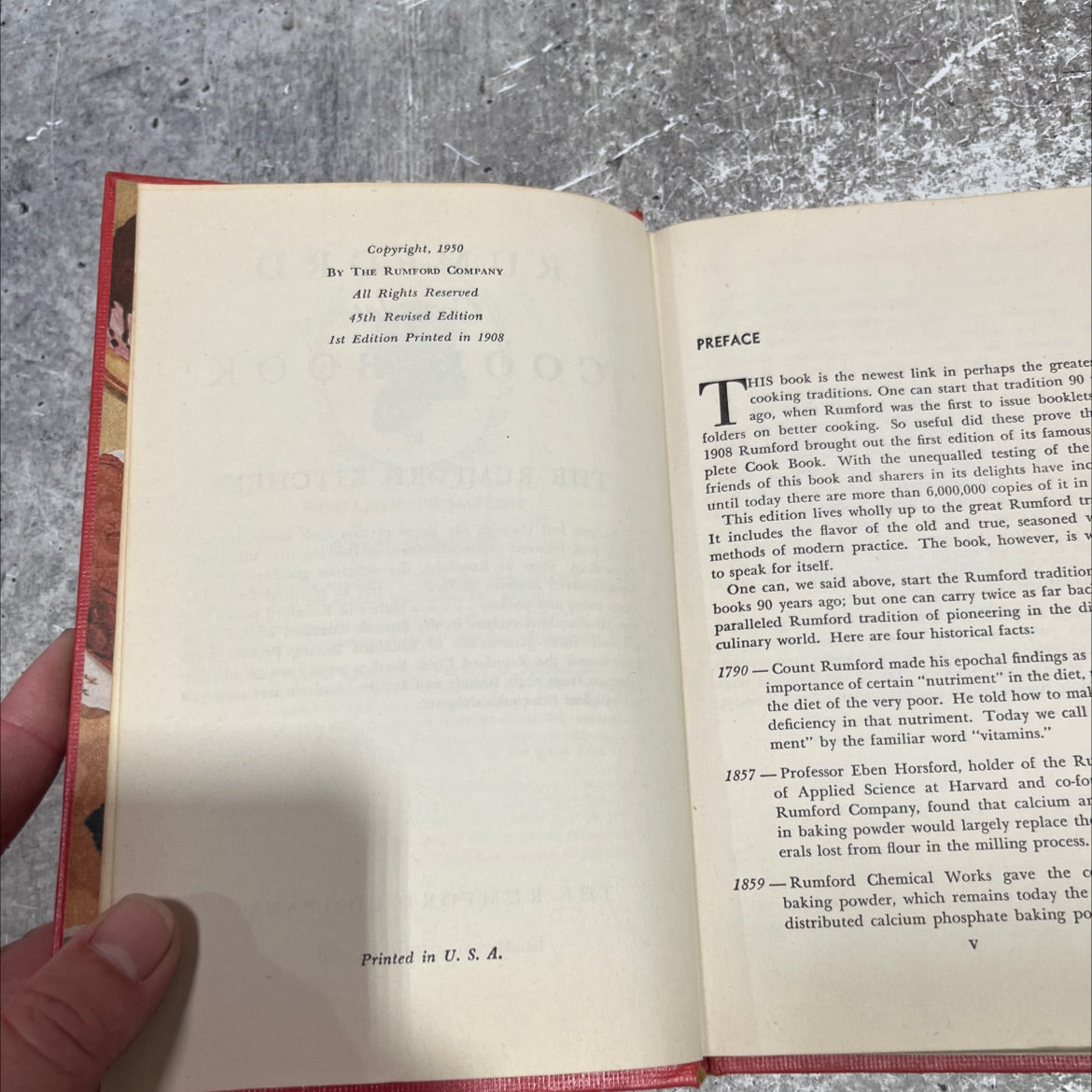 rumford complete cook book book, by unknown, 1950 Hardcover image 3