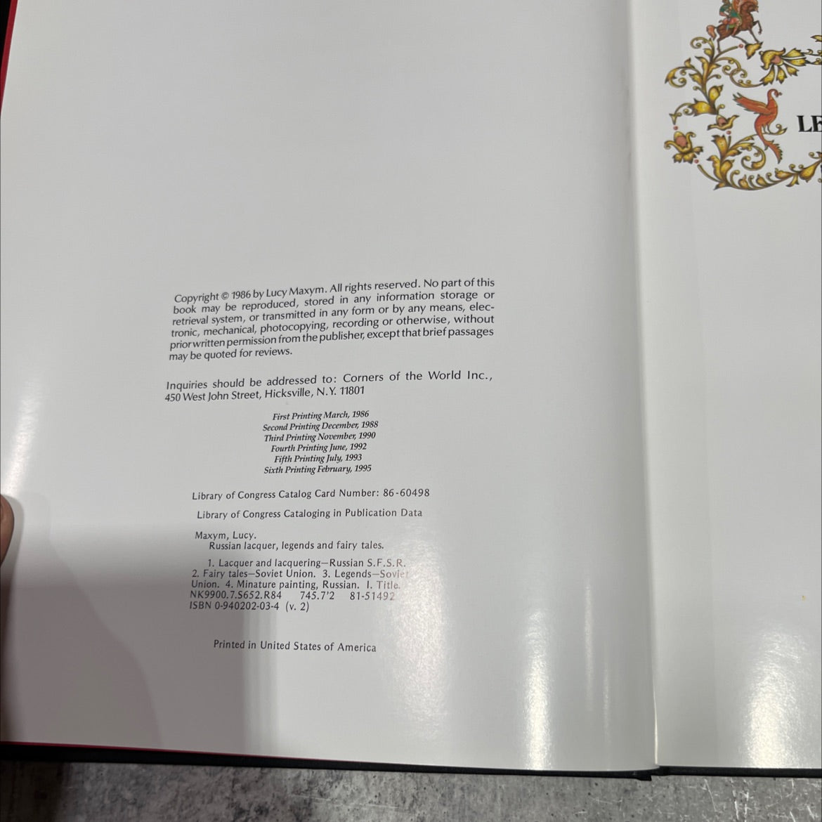 russian lacquer, legends and fairy tales volume ii book, by lucy maxym, 1995 Hardcover image 3