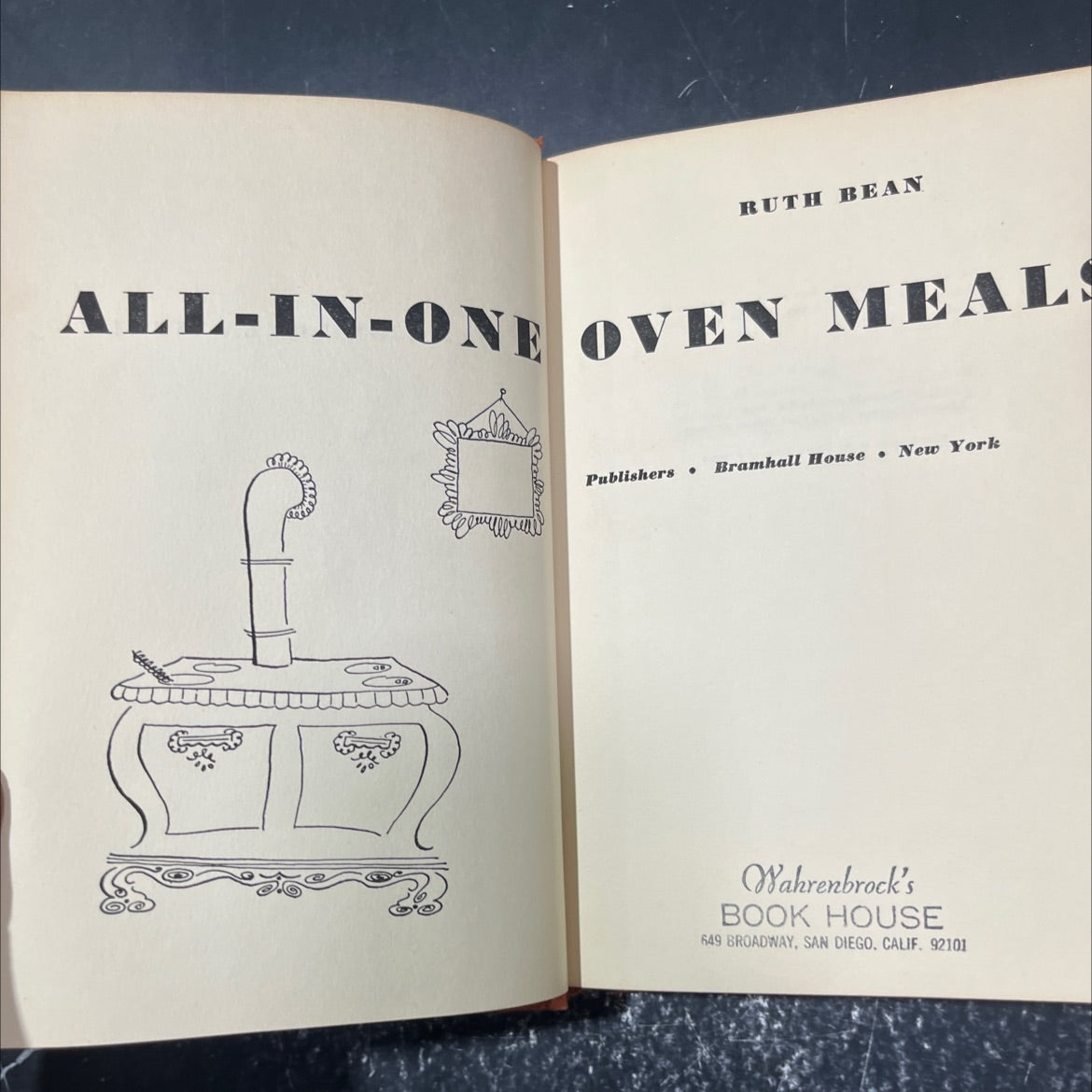 ruth bean all-in-one oven meals book, by Ruth Bean, 1952 Hardcover image 2