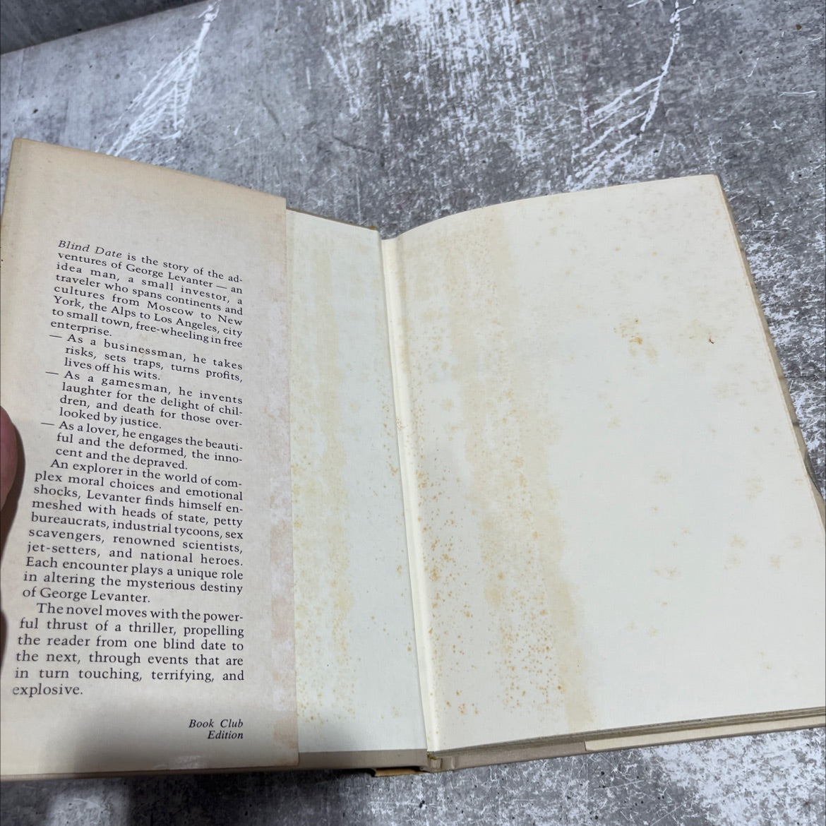 sa baila blind date book, by Jerzy Kosinski, 1977 Hardcover image 4