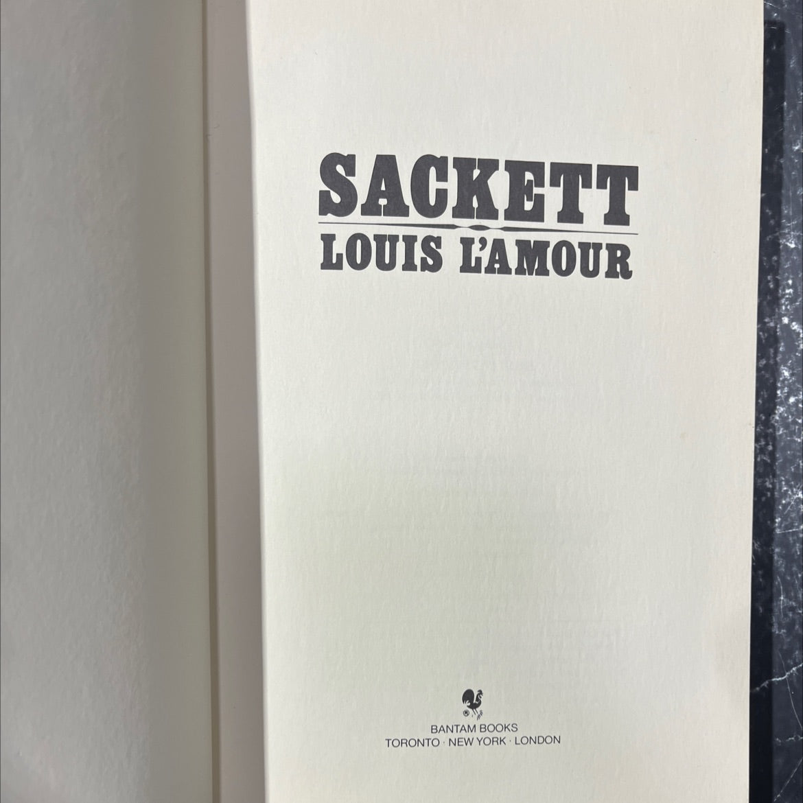 sackett book, by louis l'amour, 1981 Leather image 2