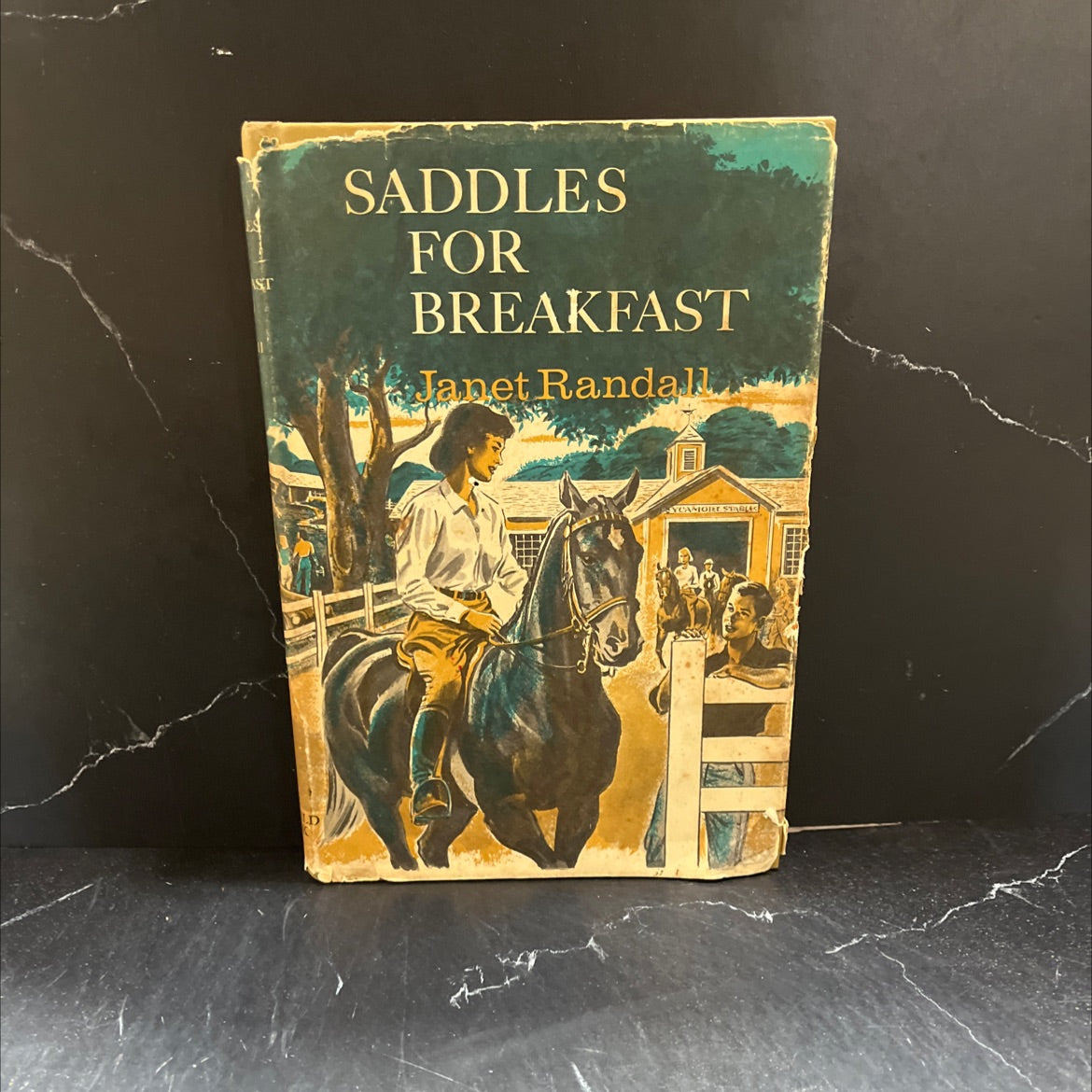 saddles for breakfast book, by janet randall, 1961 Hardcover image 1