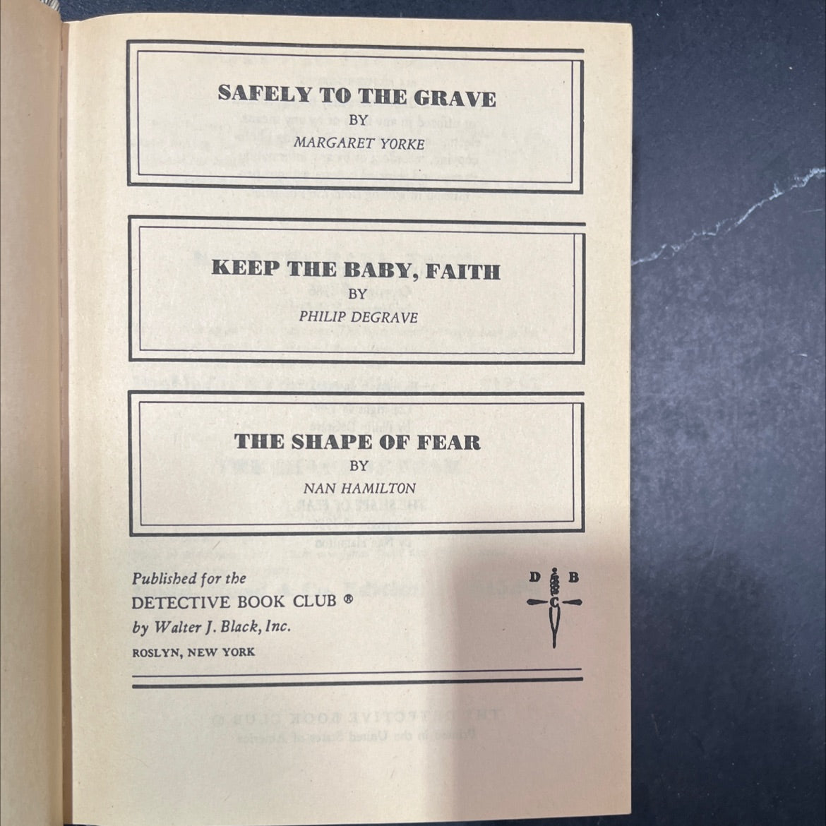 safely to the grave book, by margaret yorke, 1986 Hardcover image 2