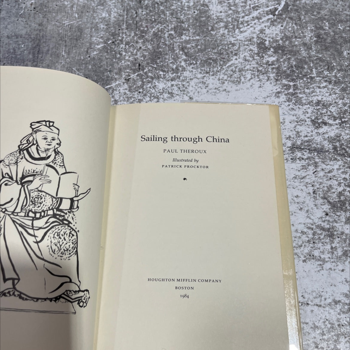 sailing through china book, by paul theroux, 1984 Hardcover image 2