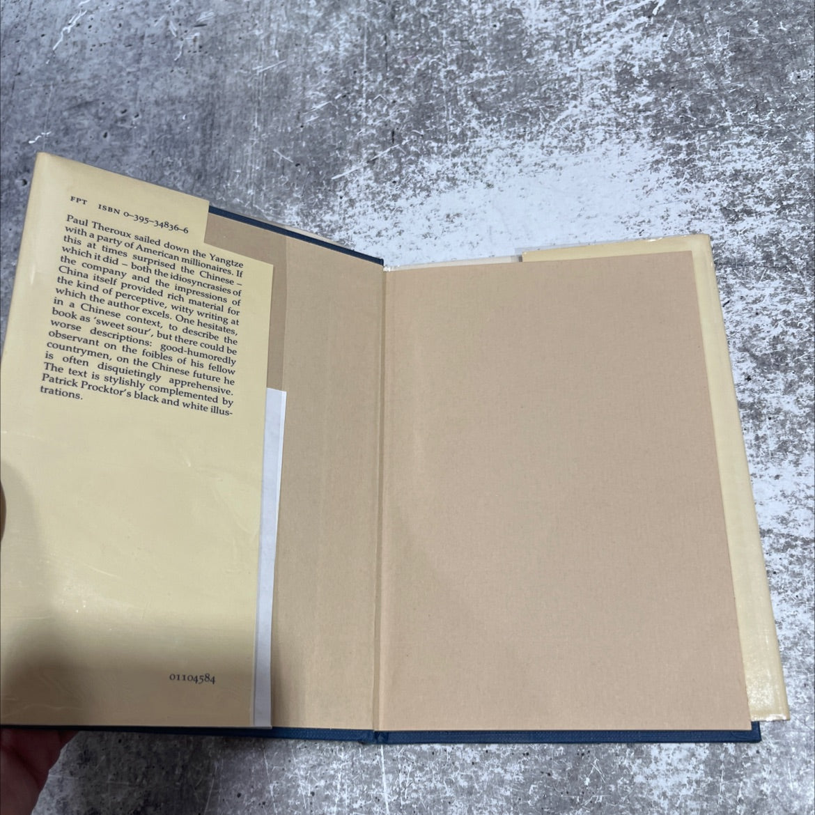 sailing through china book, by paul theroux, 1984 Hardcover image 4