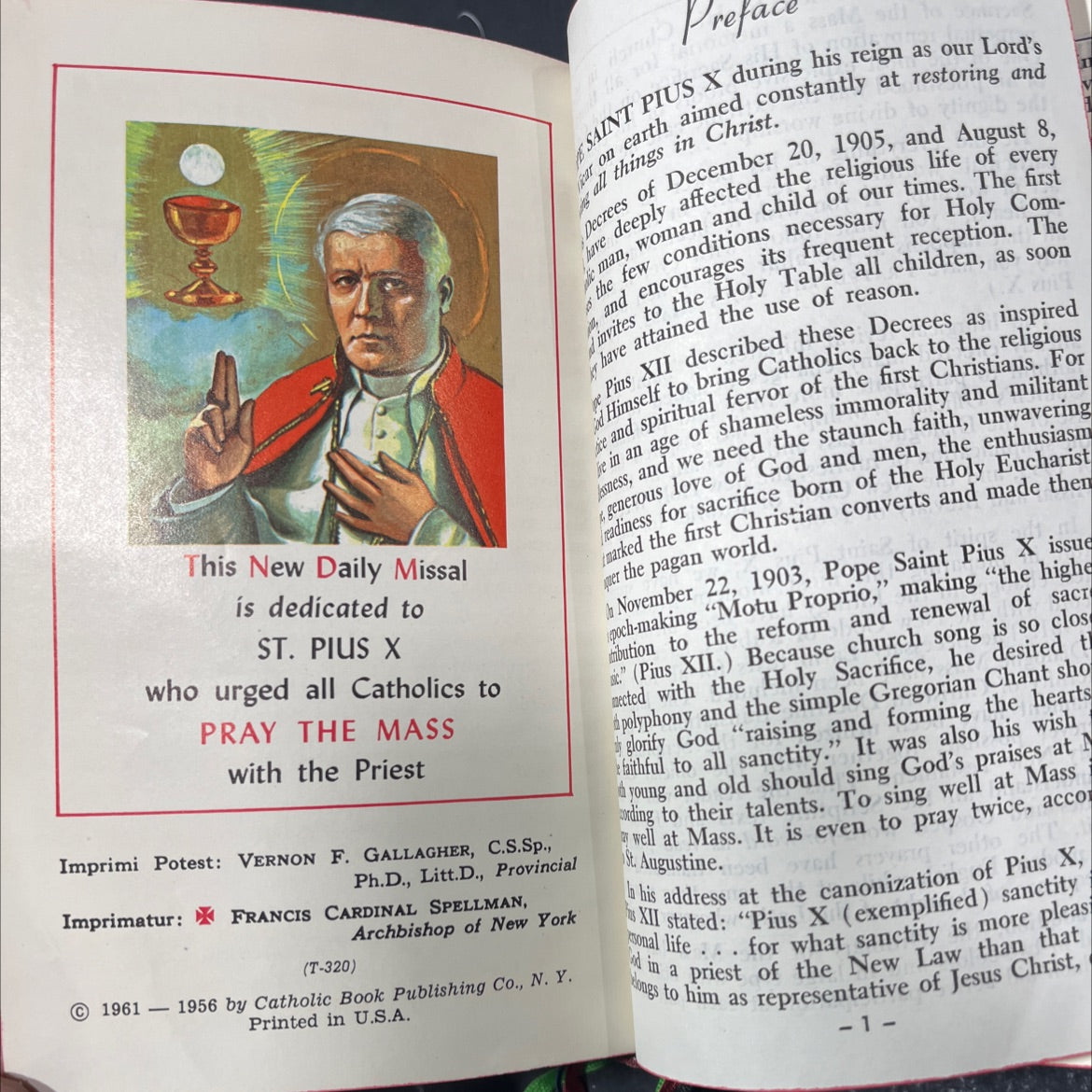 saint pius x daily missal the official prayers of the catholic church for the celebration of daily mass completely image 3