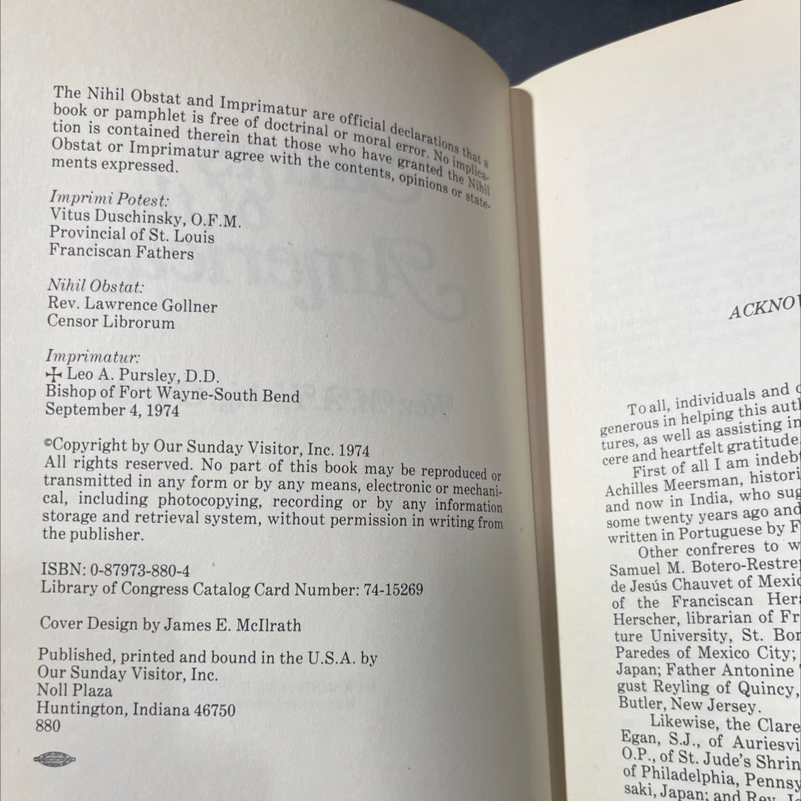 saints of the americas book, by rev. m.a.habig, o.f.m., 1974 Hardcover image 3