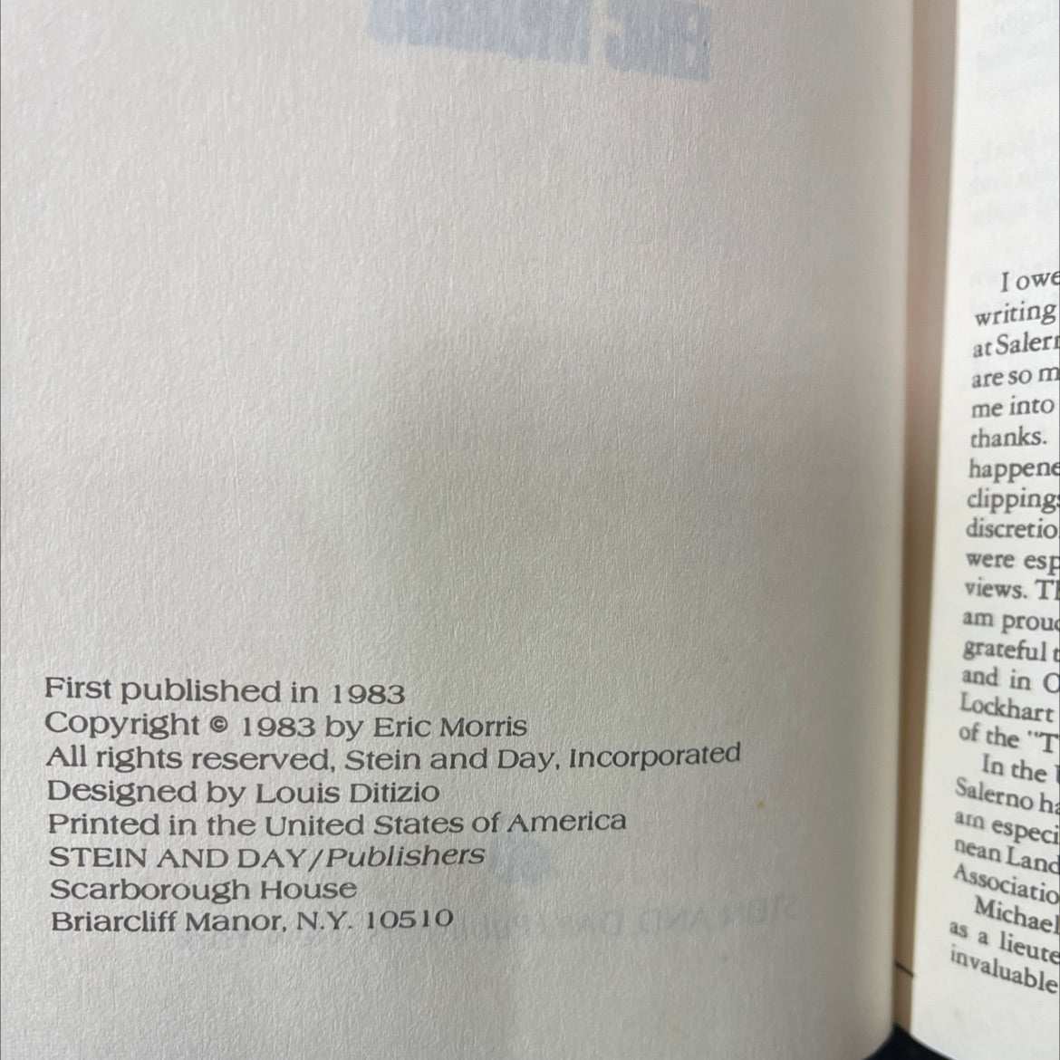 salerno a military fiasco book, by eric morris, 1983 Hardcover image 3