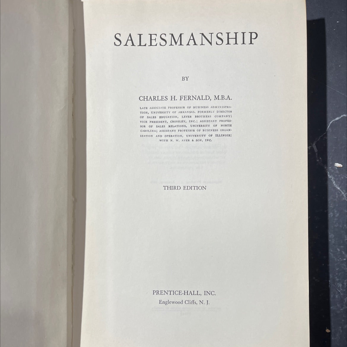 salesmanship book, by charles h. fernald, 1942 Hardcover image 2