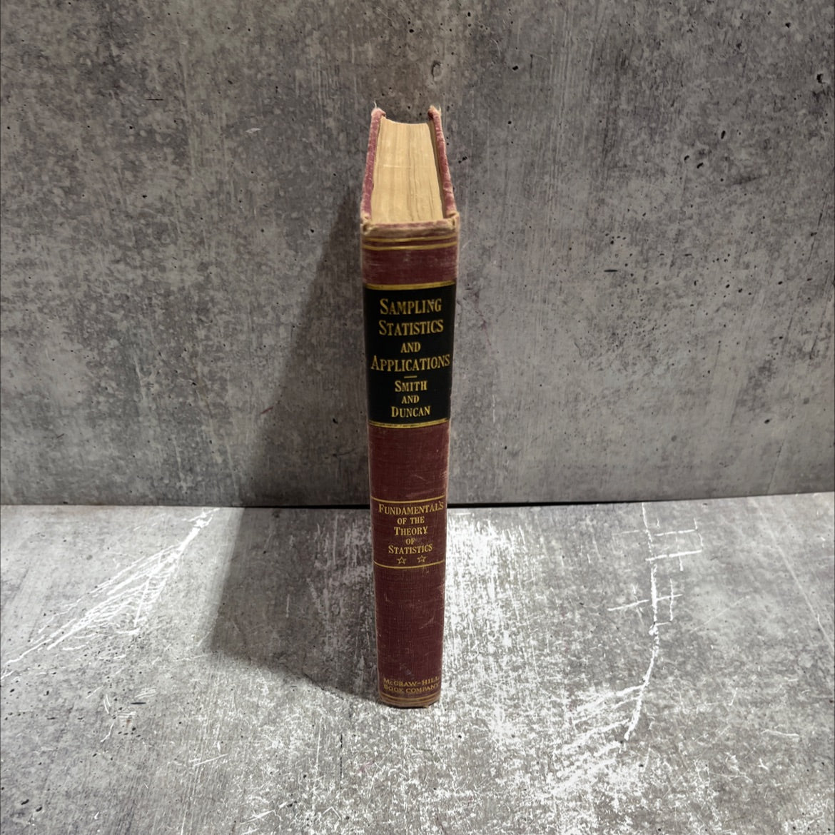 sampling statistics and applications book, by james g. smith and acheson j. duncan, 1945 Hardcover image 4