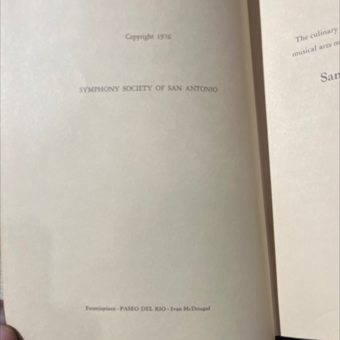 san antonio cookbook ii book, by women's committee of the symphony society of san antonio, 1976 Hardcover image 3