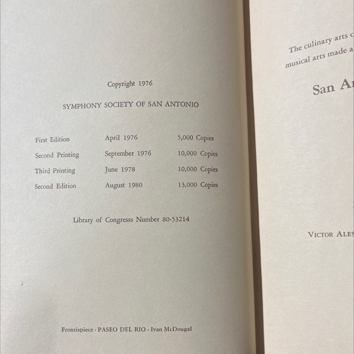 san antonio cookbook ii book, by san antonio symphony league, 1980 Hardcover image 3