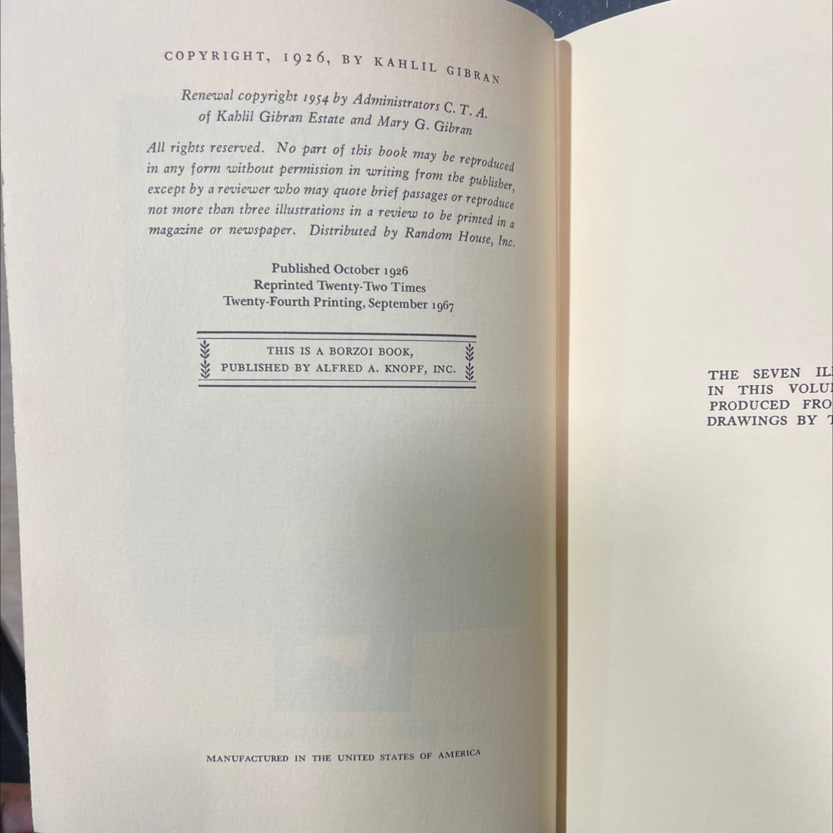 sand and foam a book of aphorisms book, by kahlil gibran, 1967 Hardcover image 3