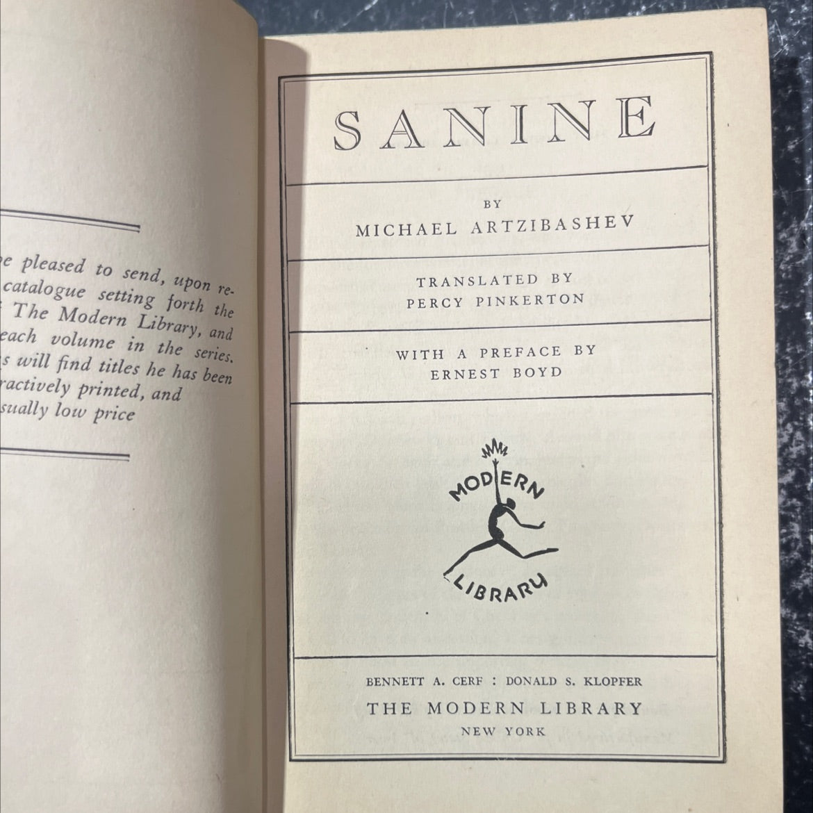 sanine book, by michael artzibashev, 1931 Hardcover image 2