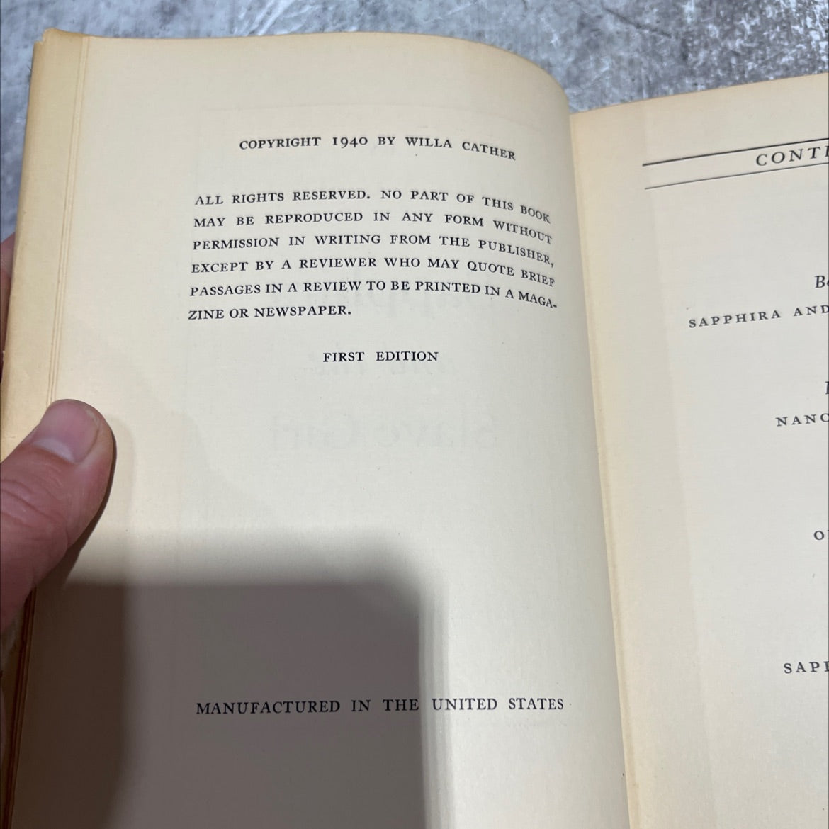 sapphira and the slave girl book, by willa cather, 1940 Hardcover image 3