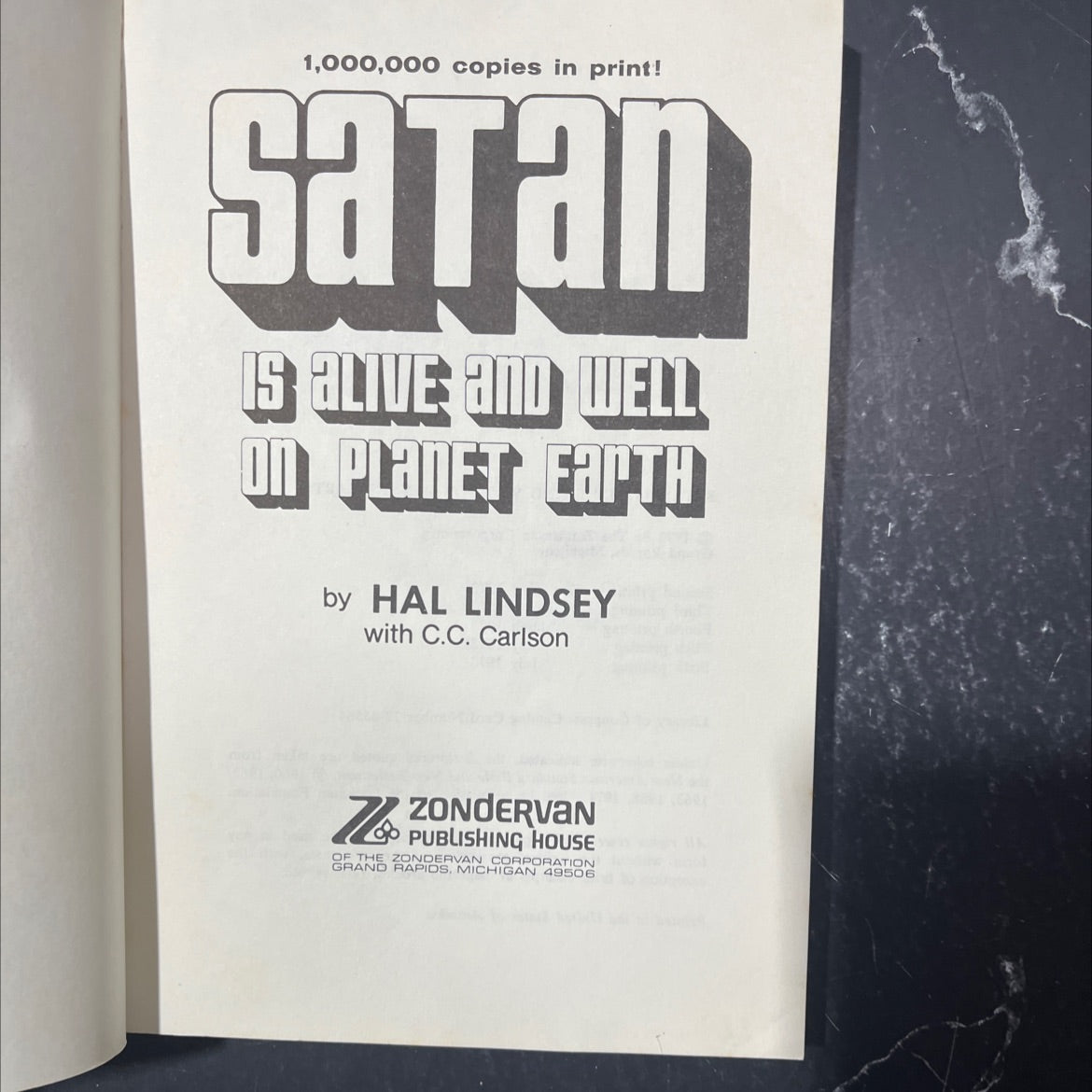 satan is alive and well on planet earth book, by hal lindsey with c.c. carlson, 1973 Paperback image 2