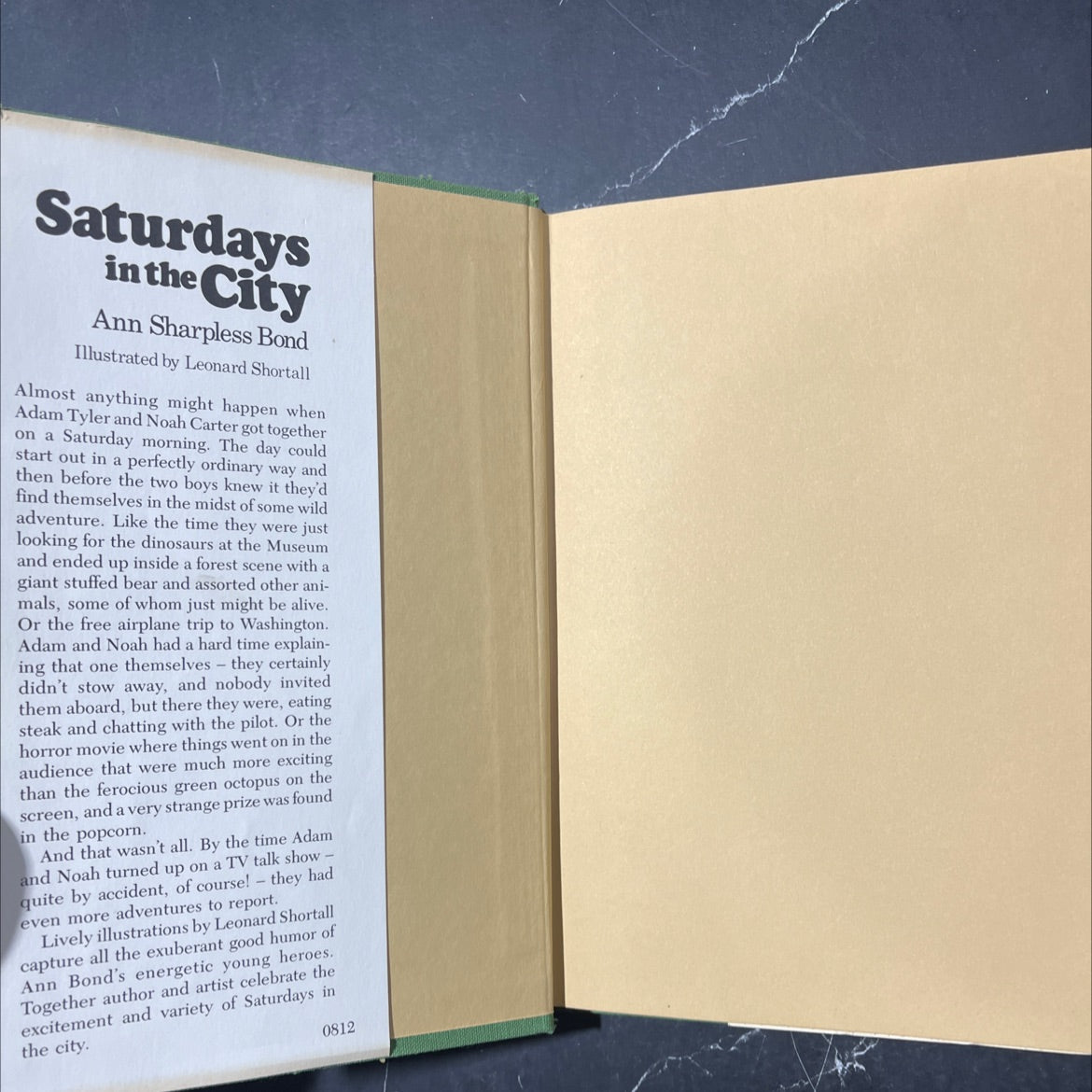 saturdays in the city book, by ann sharpless bond, 1979 Hardcover image 4