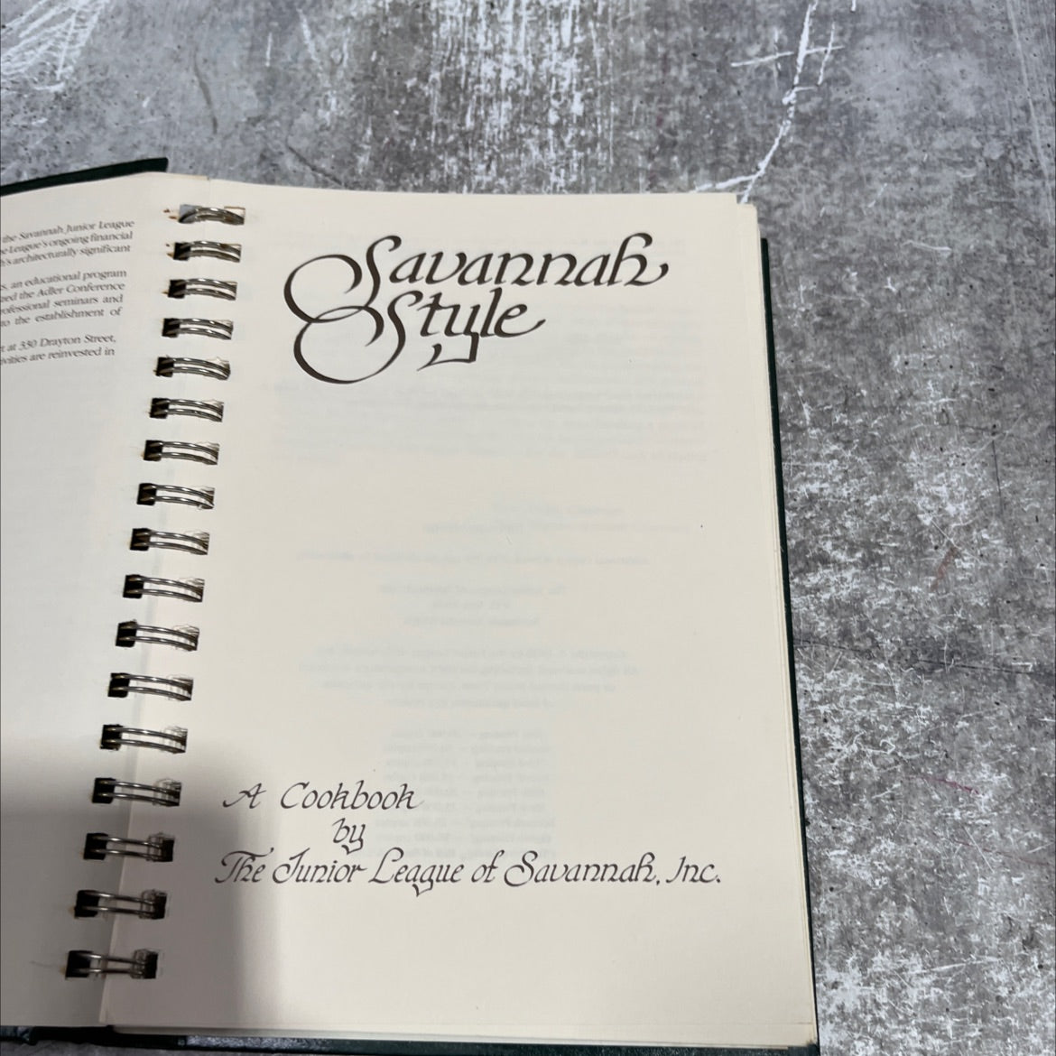 savannah style a cookbook book, by the junior league of savannah, inc., 1980 Hardcover image 2