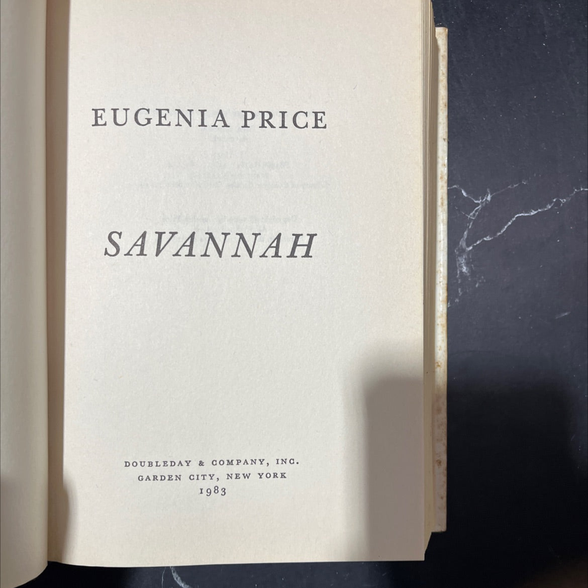 savannah book, by eugenia price, 1983 Hardcover image 2
