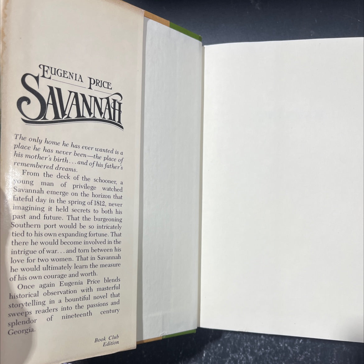 savannah book, by eugenia price, 1983 Hardcover image 4