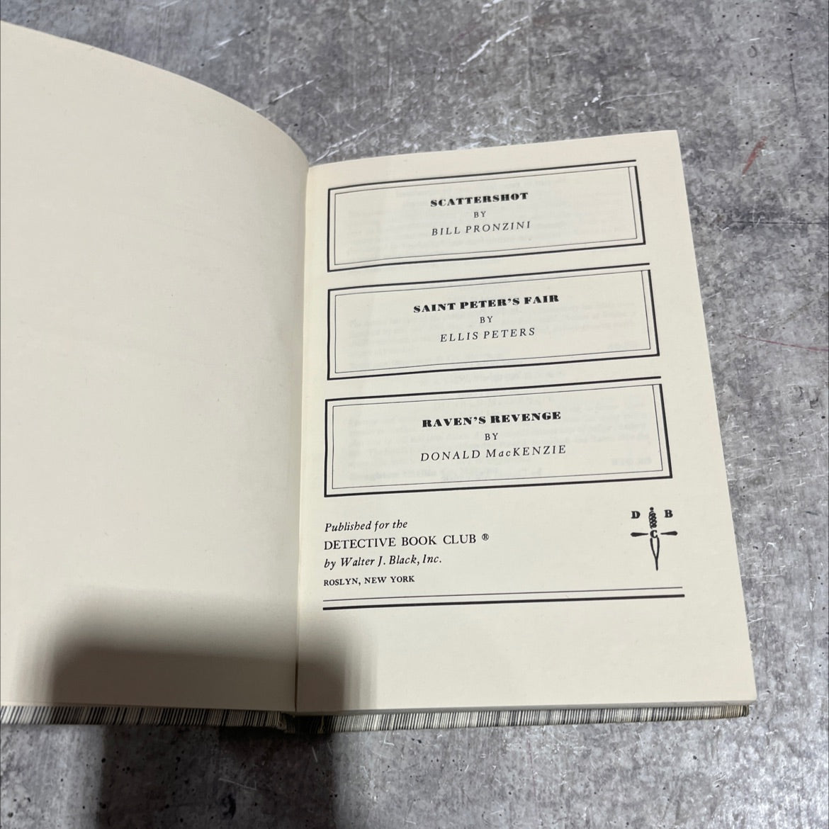 scattershot book, by Bill Pronzini, 1982 Hardcover image 2