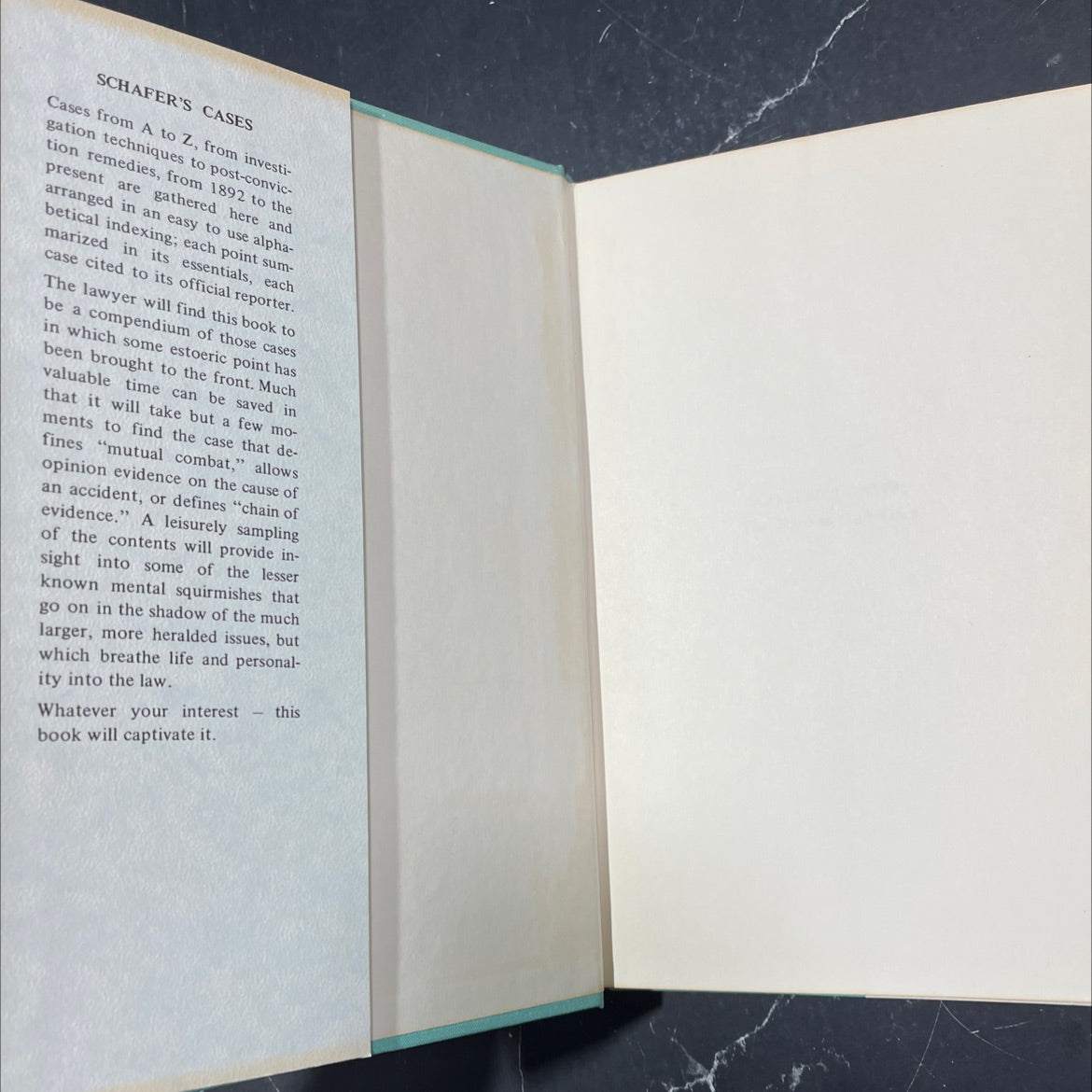 schafer's cases the hard-to-find ones book, by william j. schafer iii, 1972 Hardcover image 4