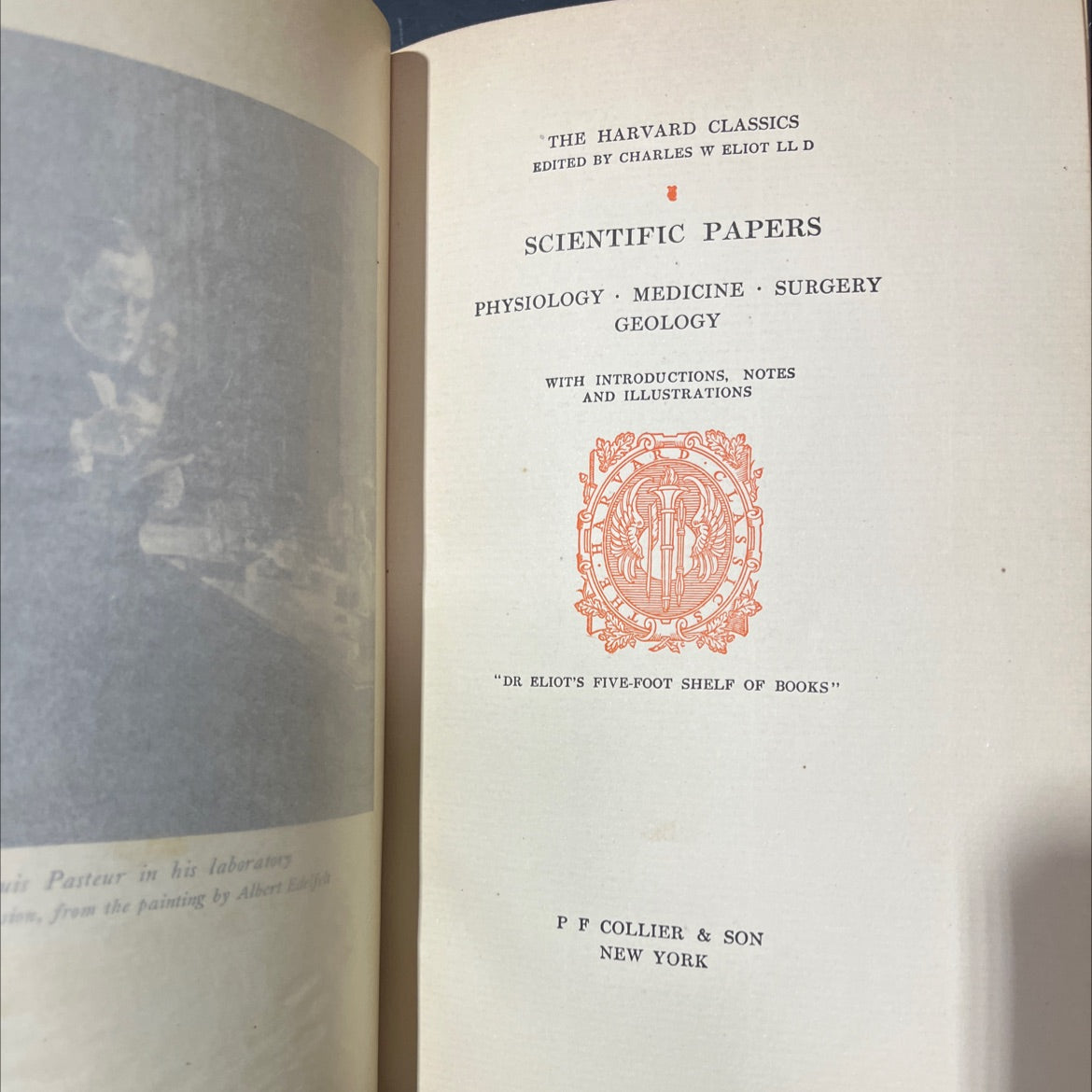 scientific papers physiology medicine surgery geology book, by charles w eliot, 1910 Hardcover image 2