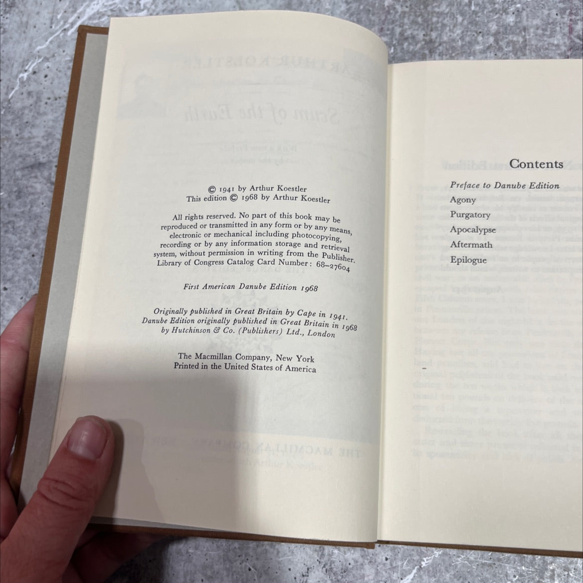 scum of the earth book, by arthur koestler, 1968 Hardcover image 3