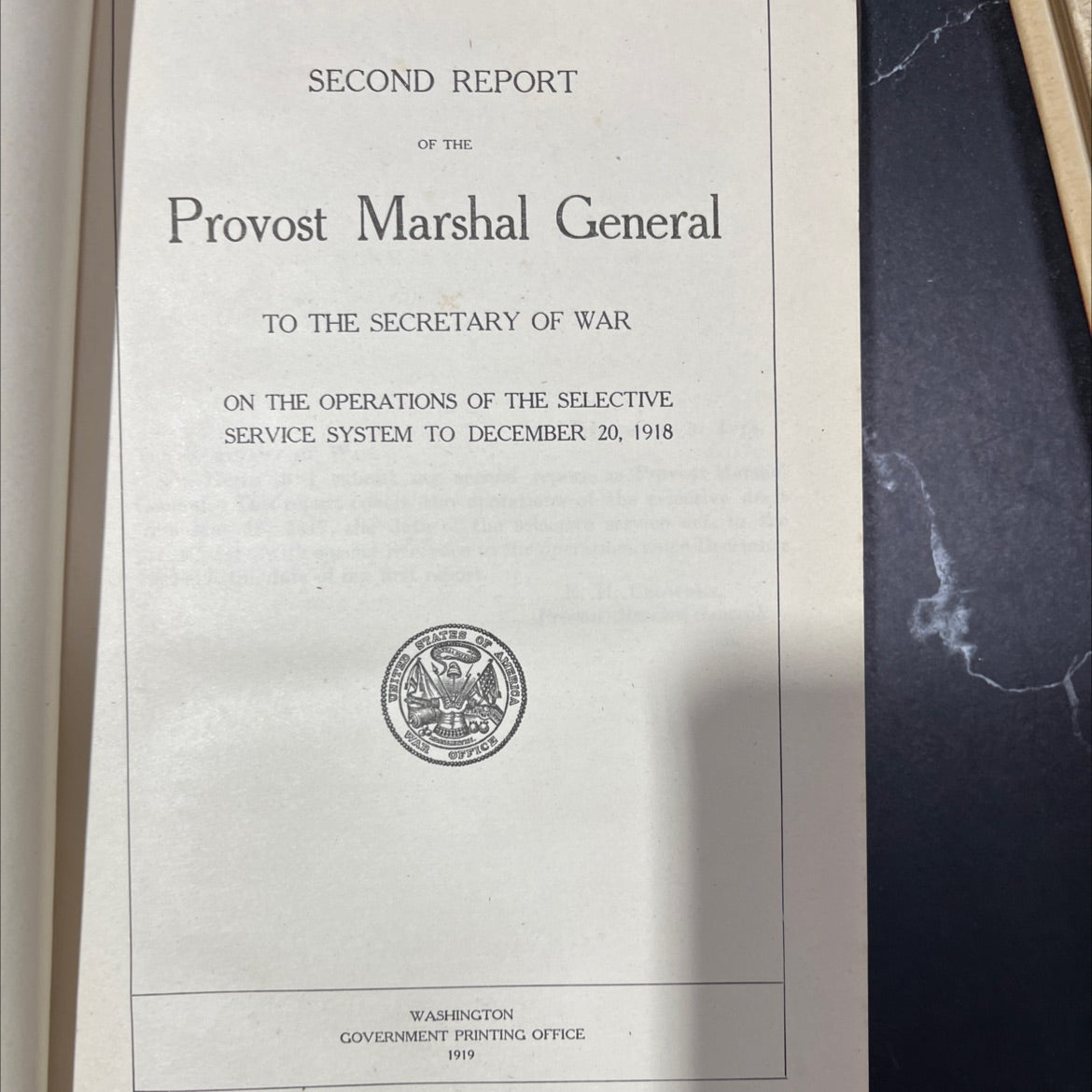 second report of the provost marshal general to the secretary of war on the operations of the selective service system image 2